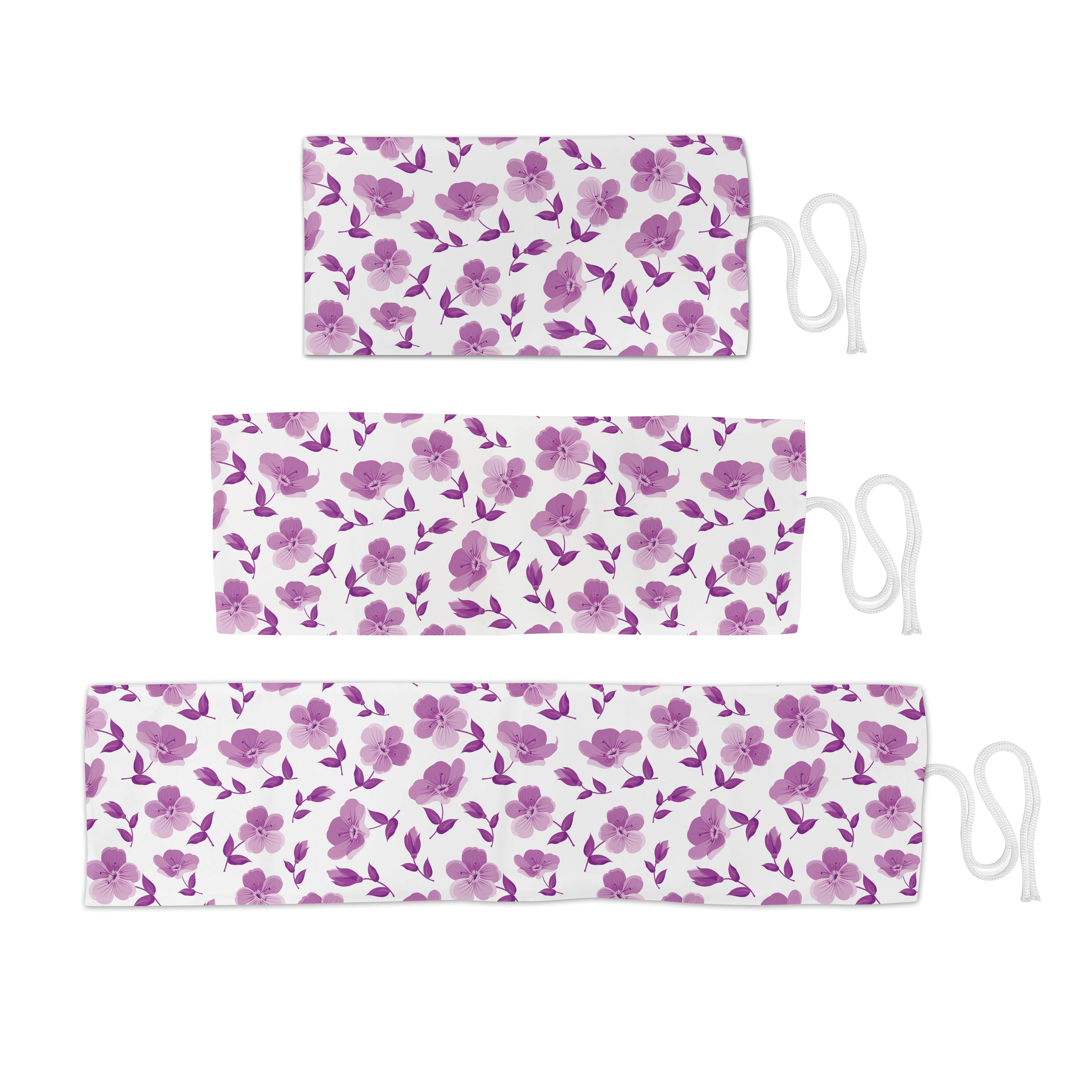 langlebig und Stiftablage Violett Blumenbraut Abakuhaus Organizer, und Romantisch tragbar Weiß Federmäppchen Segeltuch Muster