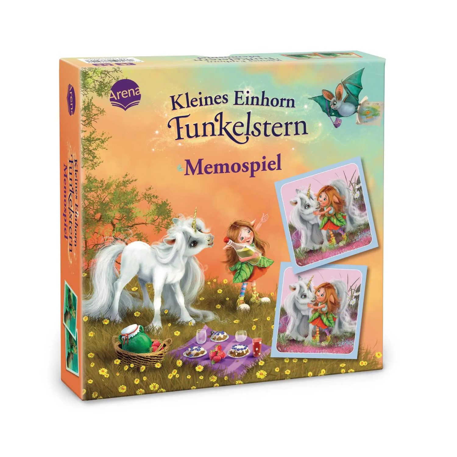 Arena Spiel Kleines Einhorn Funkelstern. Memospiel