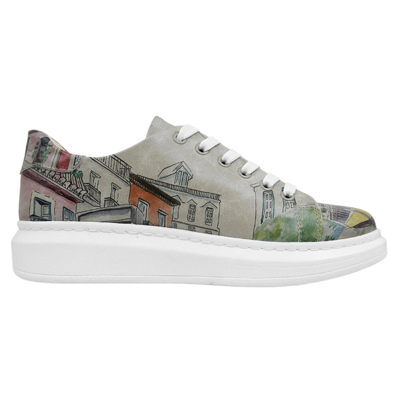 DOGO Myra Low-Top Sneaker Spring In East Damen Sneaker, Myra Low-Top Plateausneaker Handgefertigt