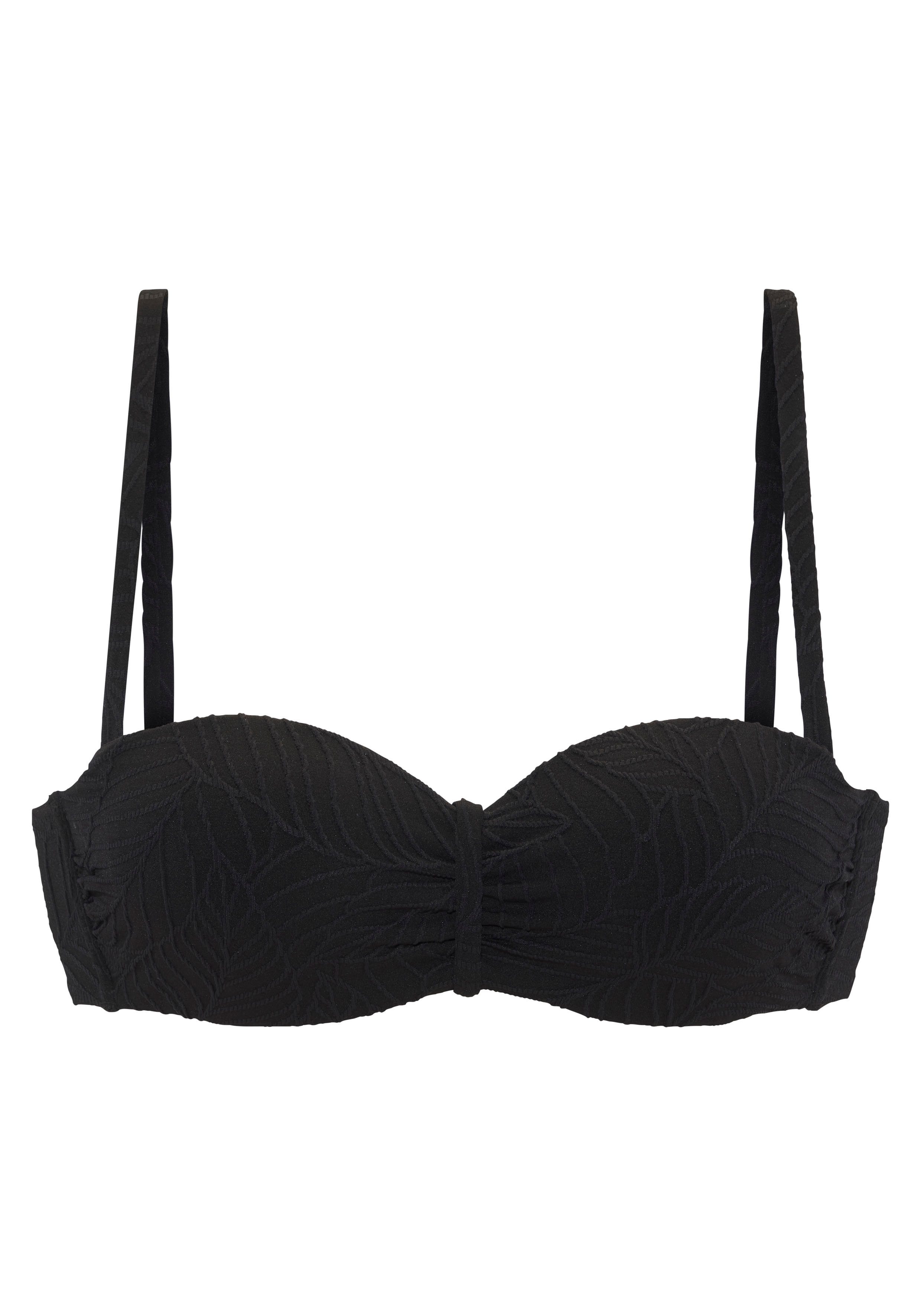 LASCANA Bügel-Bandeau-Bikini-Top Fay, aus eleganter Strukturware