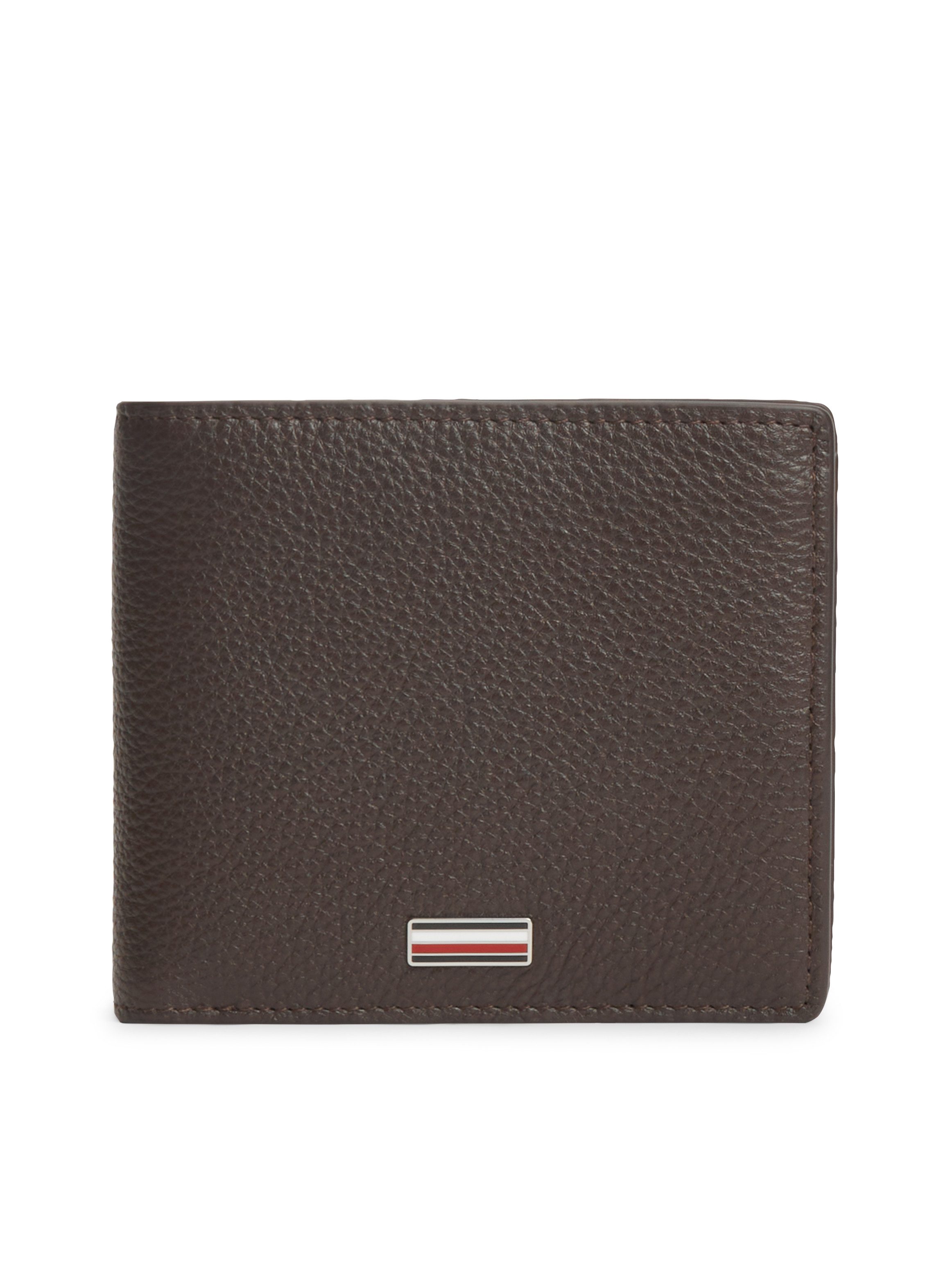 Tommy Hilfiger Geldbörse TH CENTRAL CC FLAP AND COIN, Unisex Portmonnaie, Geldbeutel mit Kontraststreifen innen