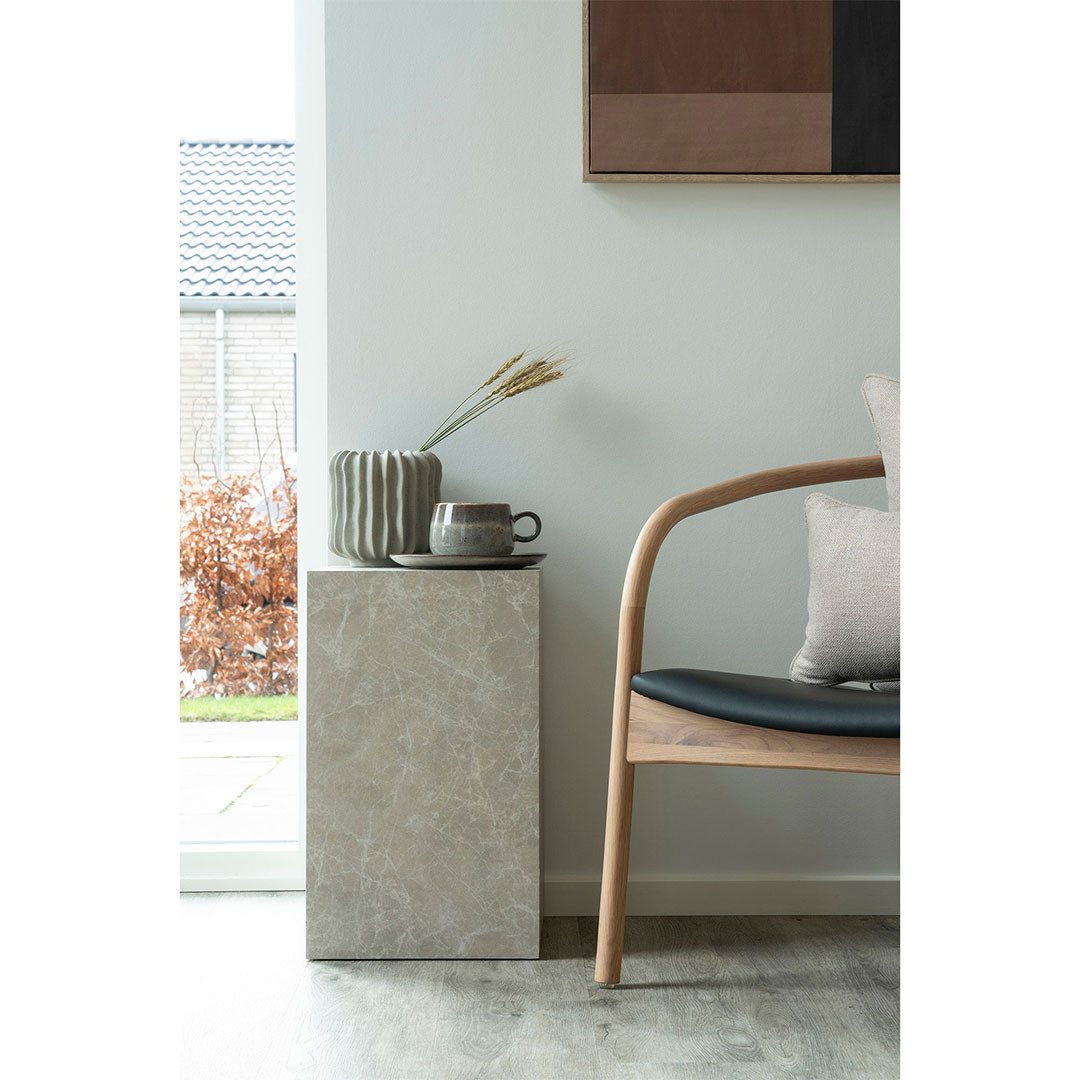 House Nordic Couchtisch Prague Ecktisch Marmor dekor. – Bild 3 von 3