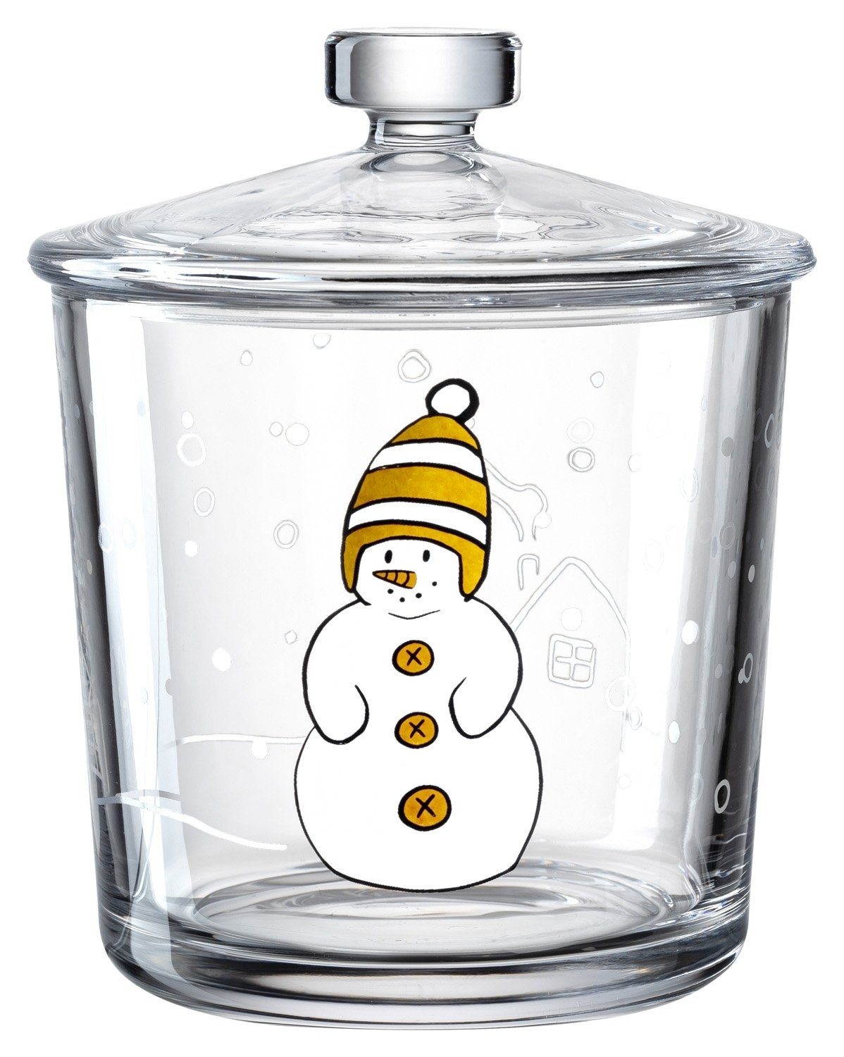 LEONARDO Dekovase Dose CANDELA, Transparent, Glas
