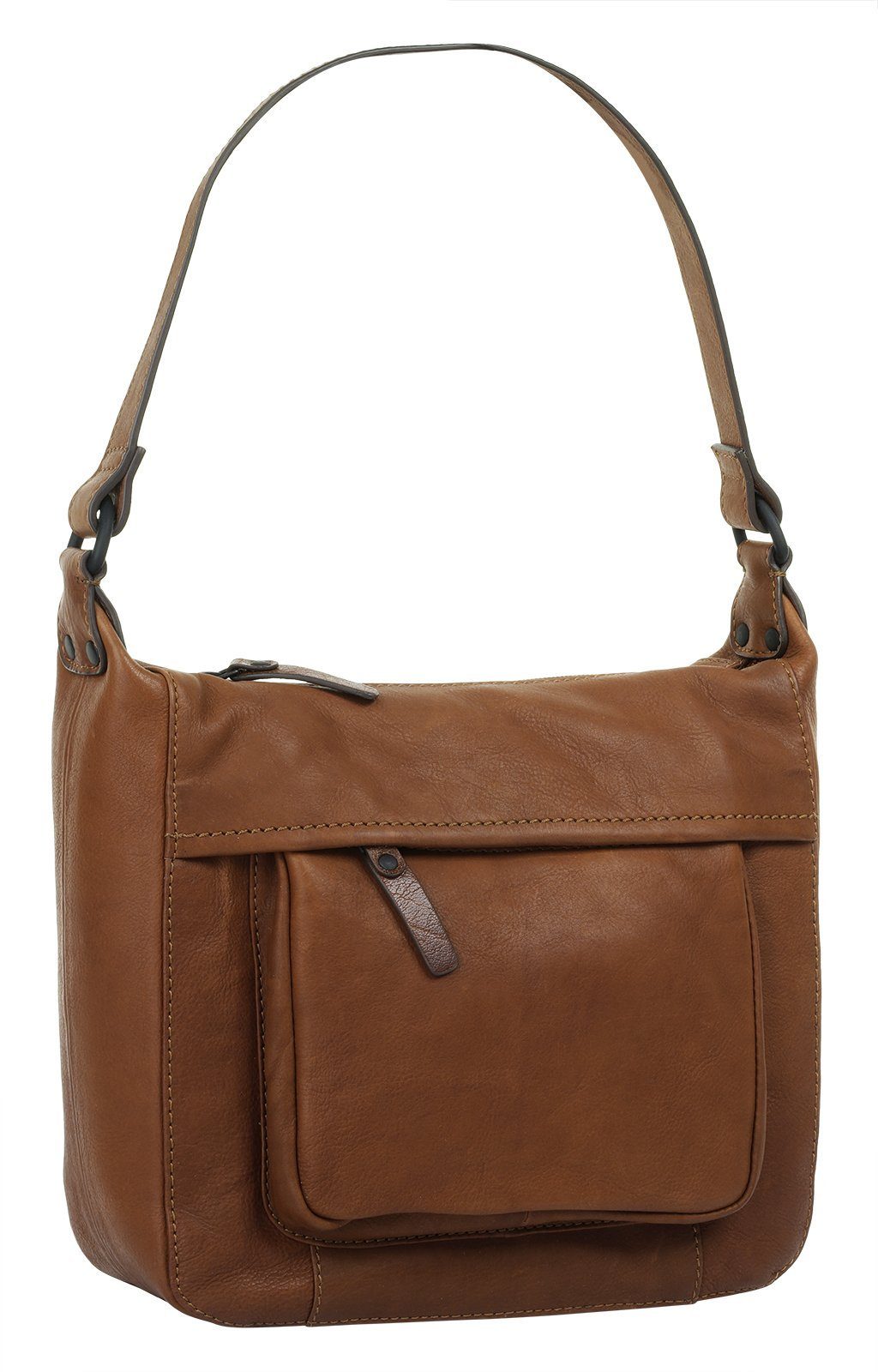 X-Zone Umhängetasche, echt Leder