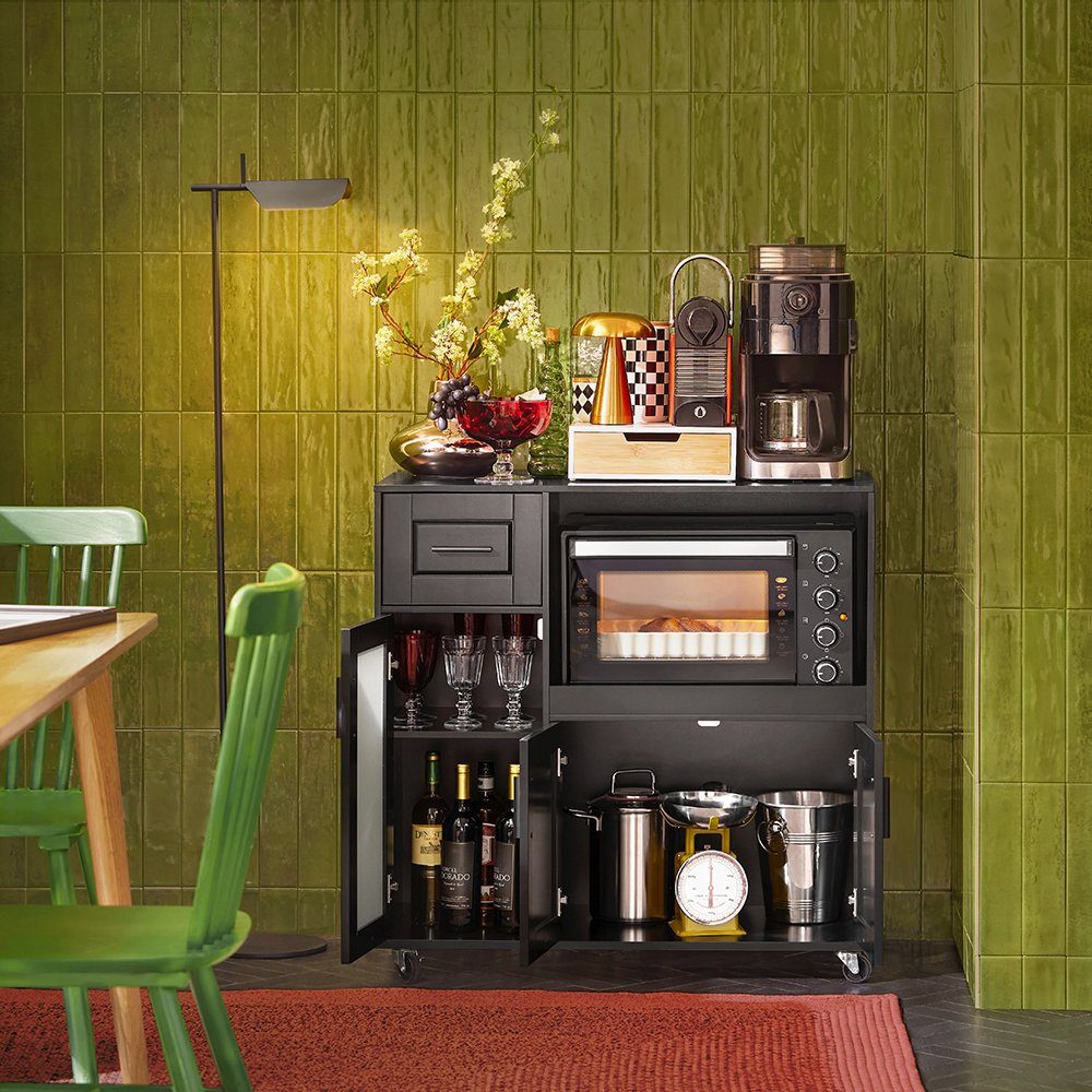 SoBuy Sideboard FSB78, auf Rollen Küchenwagen günstig online kaufen