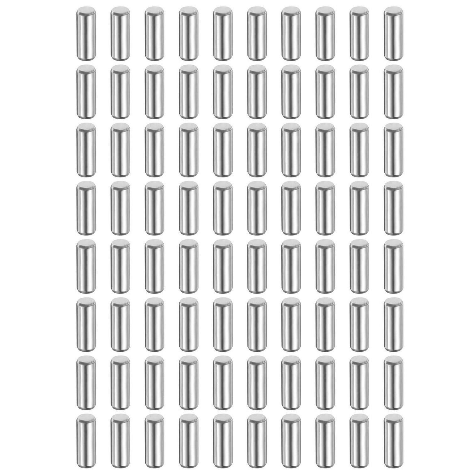 LuxusKollektion Passschraube Zylinderstifte Edelstahl 3x8 mm, (80 St)