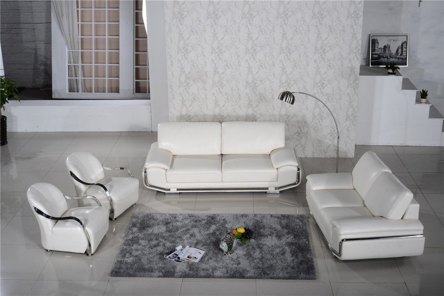 Touch me 2-Sitzer »2er Sofa set + 2 Sessel Worcester, Handarbeit aus 100%  hochwertigen Leder oder Leder-Kautschuk-Gemisch. Lieferung und Aufbau des  Möbels bei Ihnen zu Hause sowie die Entsorgung der Verpackung im