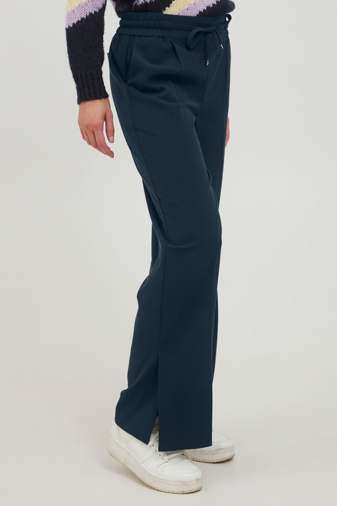 Business Stoffhose Wide Navy in Leg Hose Lange 5143 Anzug b.young Pants BYDANTA Stoff