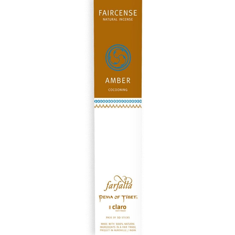 Farfalla Essentials AG Duftstäbchen Faircense Räucherstäbchen Amber, 10 Stk.