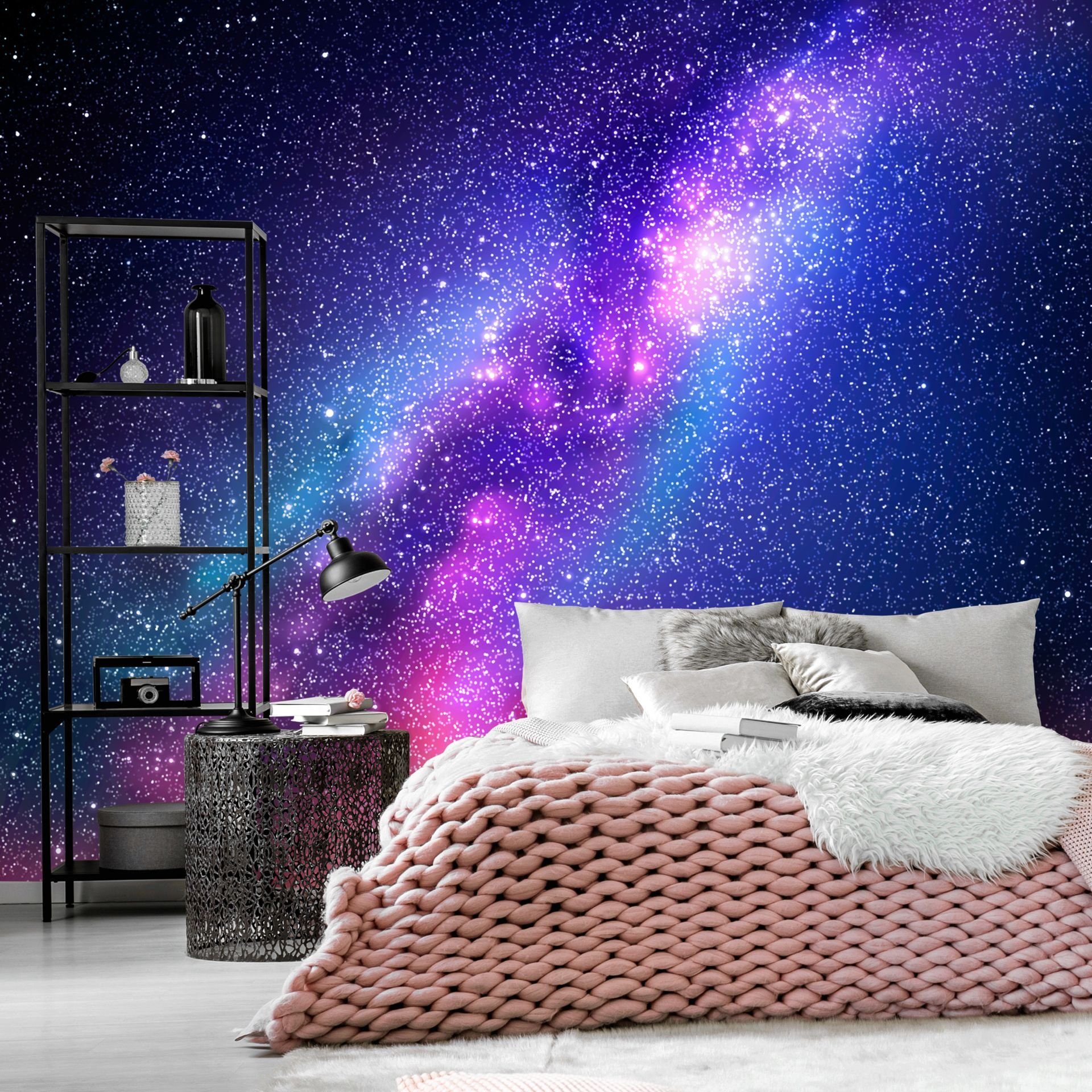 KUNSTLOFT Vliestapete Great Galaxy 1x0.7 m, halb-matt, lichtbeständige Design Tapete