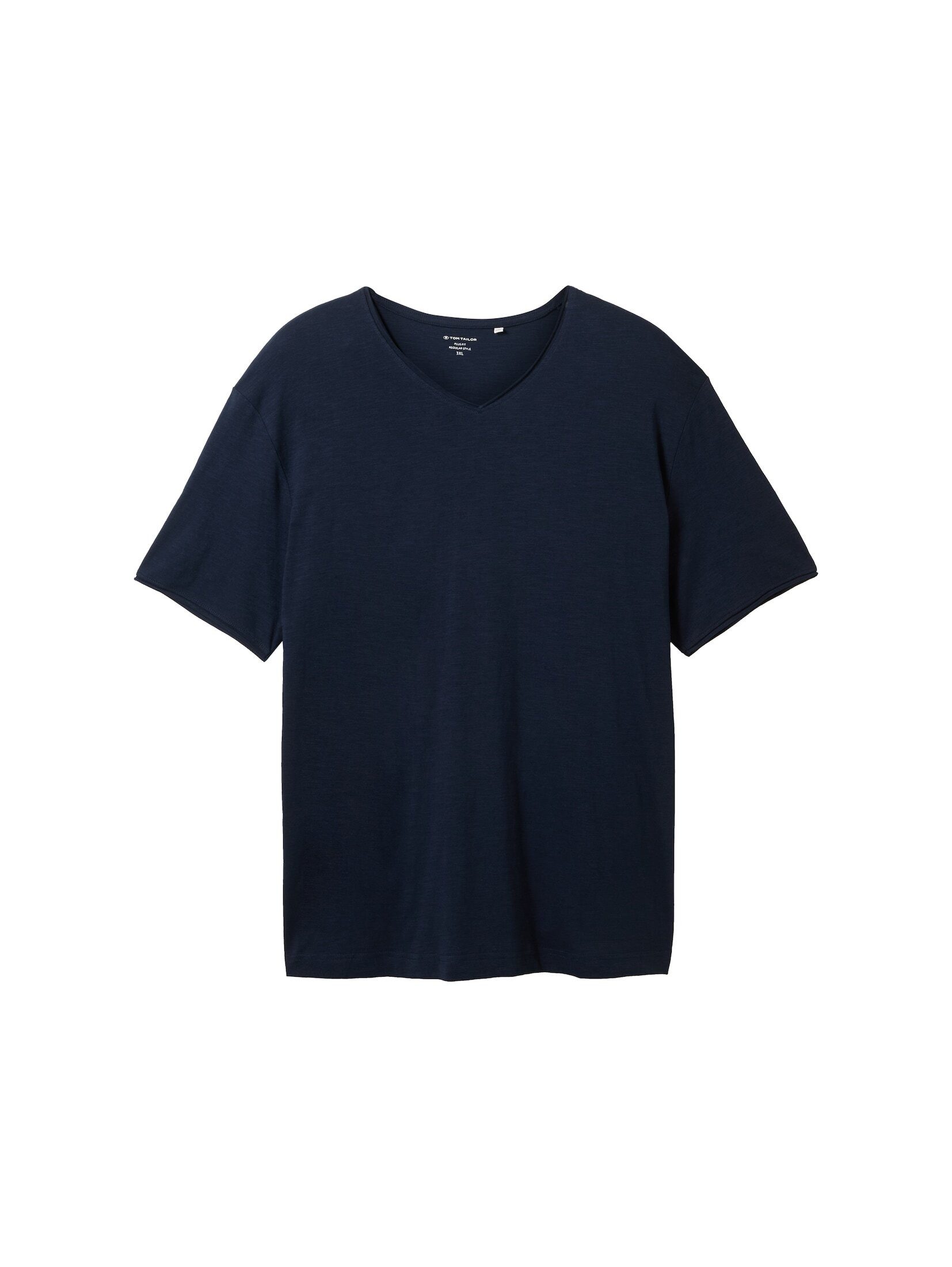 TOM TAILOR PLUS T-Shirt Plus - T-Shirt mit V-Ausschnitt