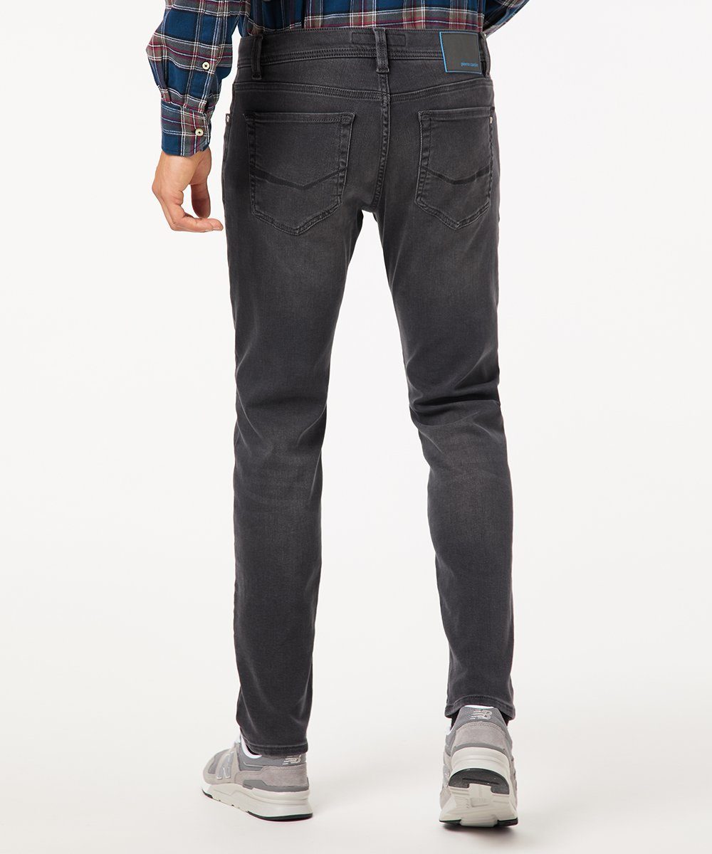 Lyon Futureflex Tapered Cardin Dark 5-Pocket-Jeans Pierre Grey