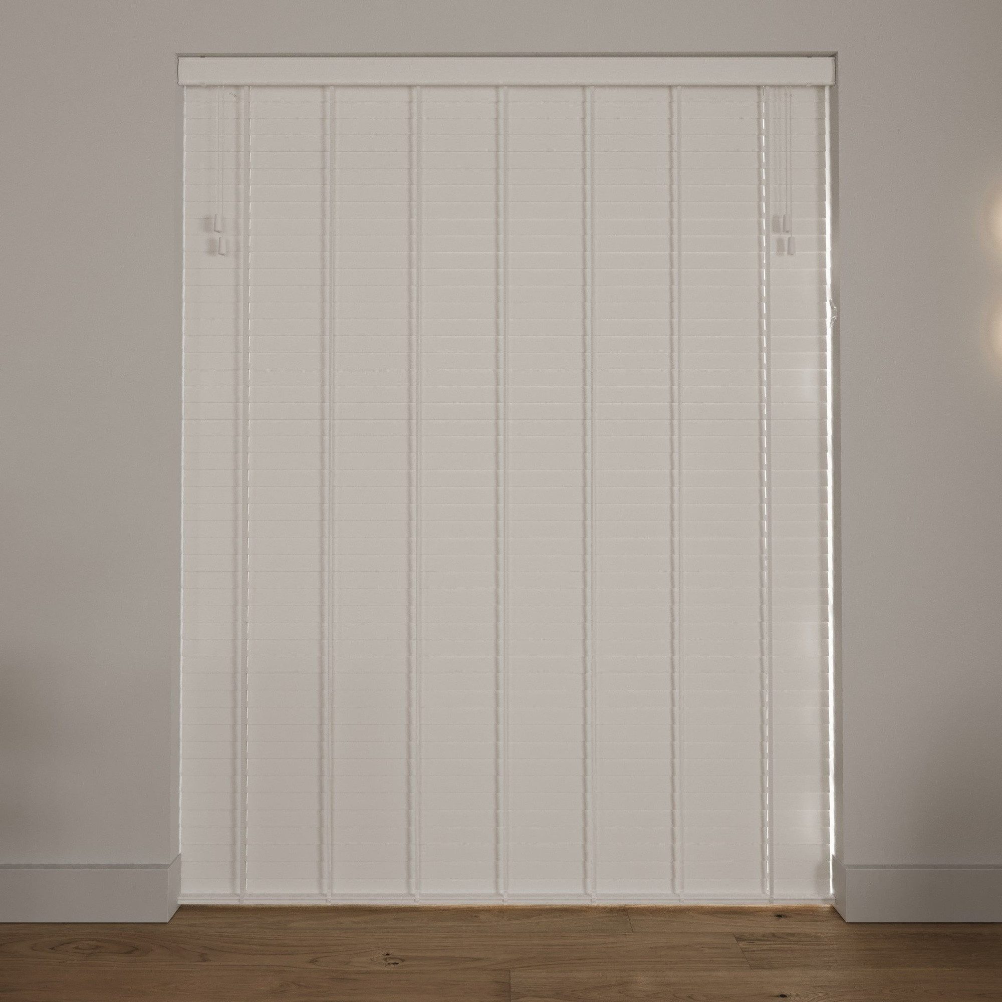 Cocoon Home Jalousie Bambus Jalousie inklusive Montagematerial, Cocoon Bambus Jalousien 50 x 130 cm - 50mm Lamellen - Weiß – Bild 5 von 5