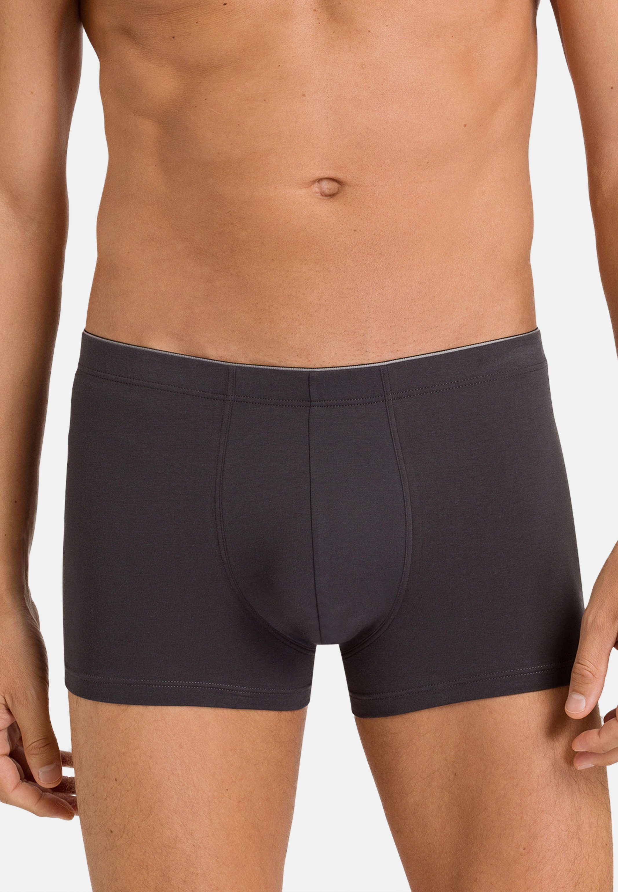 Hanro Retro Boxer Cotton Superior (1-St) Retro Short / Pant - Baumwolle - Ohne Eingriff - Coal Grey