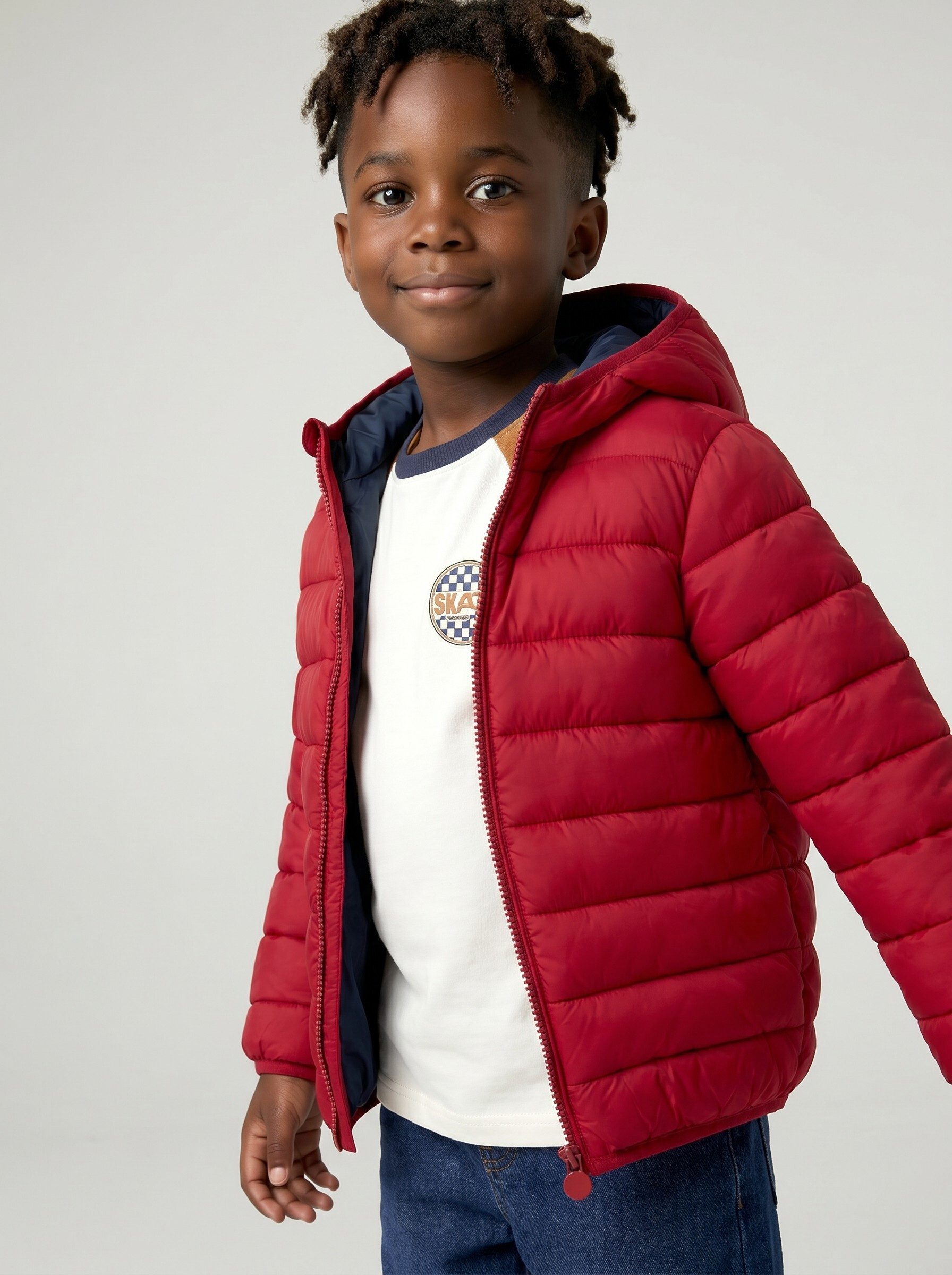 vertbaudet Steppjacke Jungen Steppjacke mit Kapuze, Übergangsjacke – Bild 5 von 5