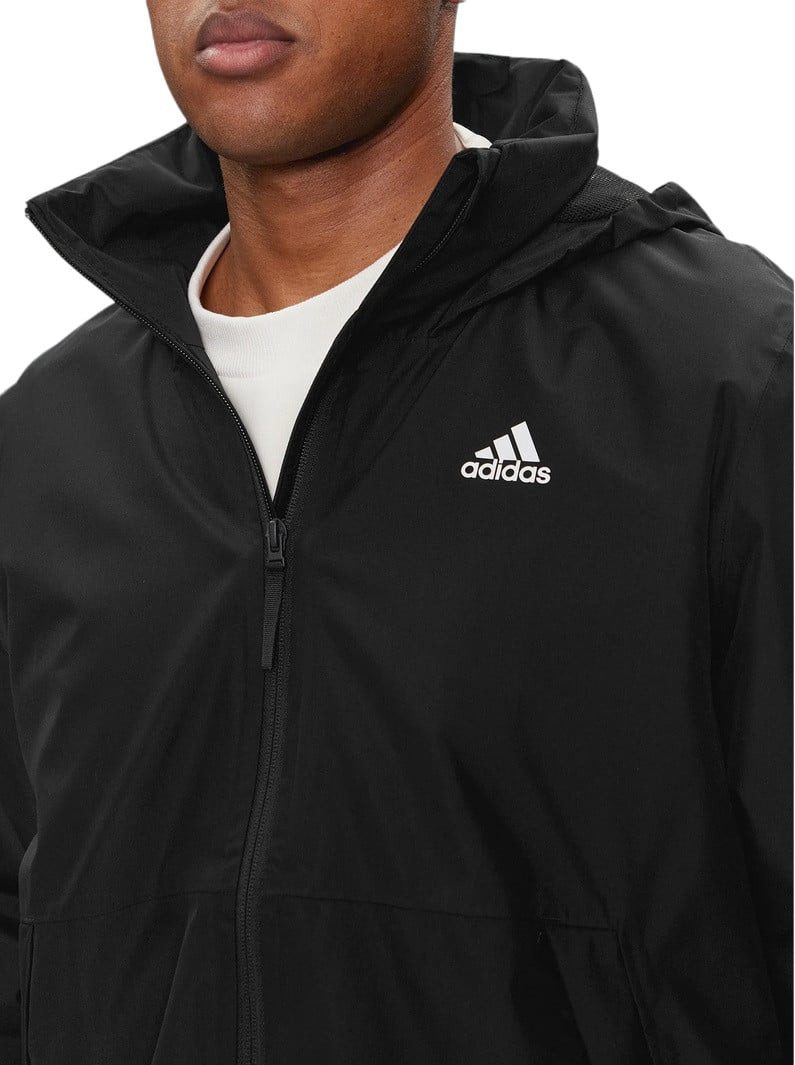 adidas Performance Regenjacke BSC 3-Streifen RAIN.RDY (wasserdicht) schwarz Herren – Bild 4 von 5