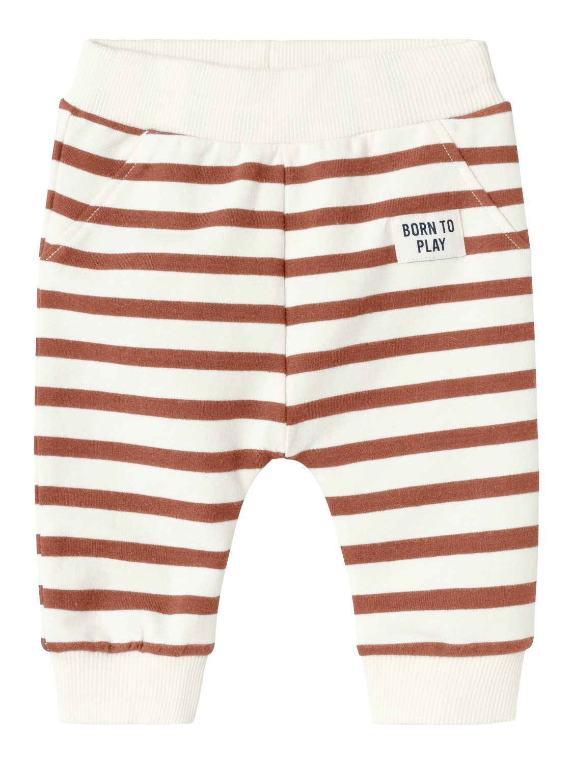 Name It Sweatpants Unisex Baby Sweatpants gestreift Baked Clay 86 (1-tlg) mit elastischem Bund
