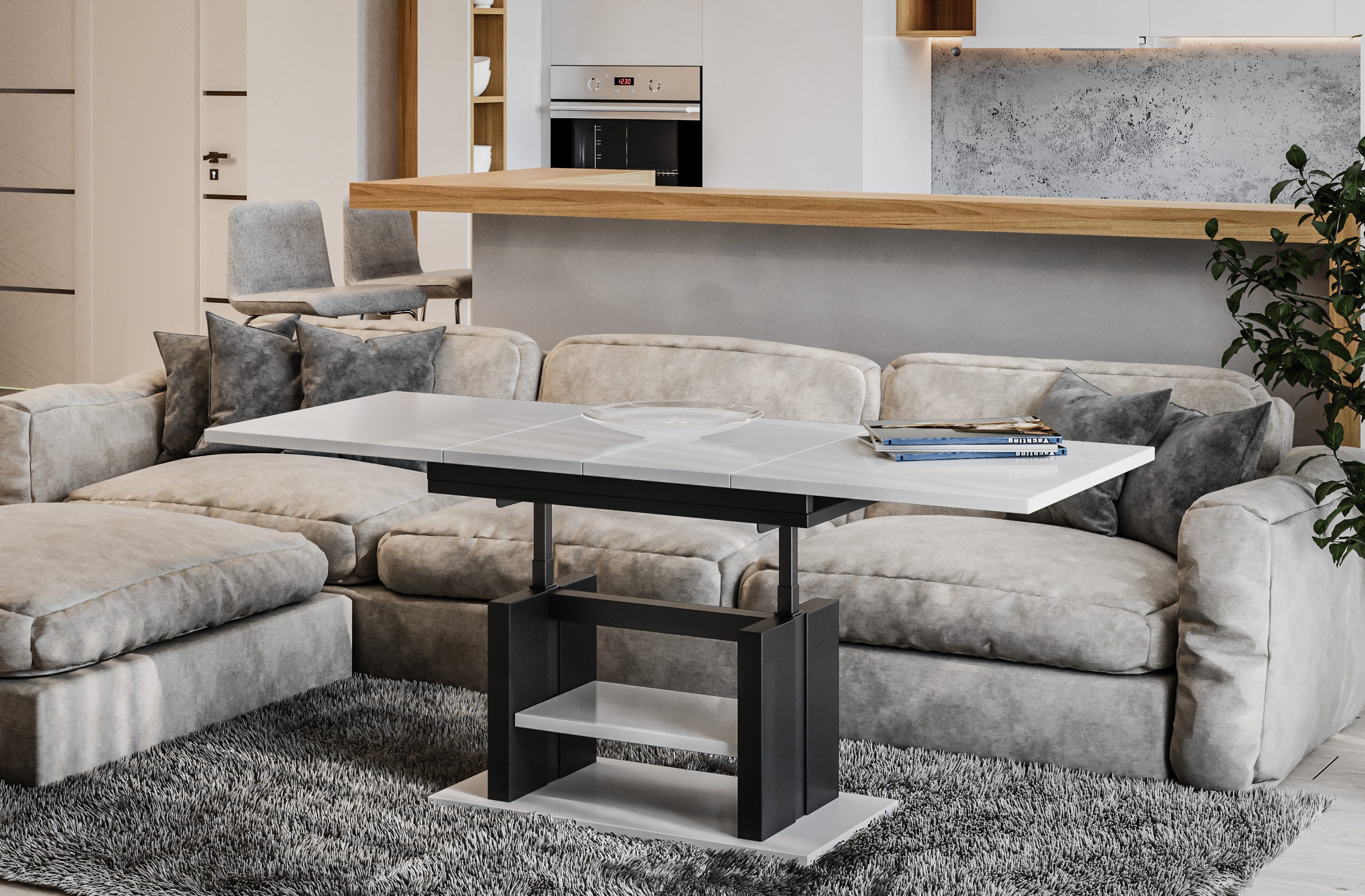 Endo-Moebel Couchtisch Dior 110cm - 170cm günstig online kaufen