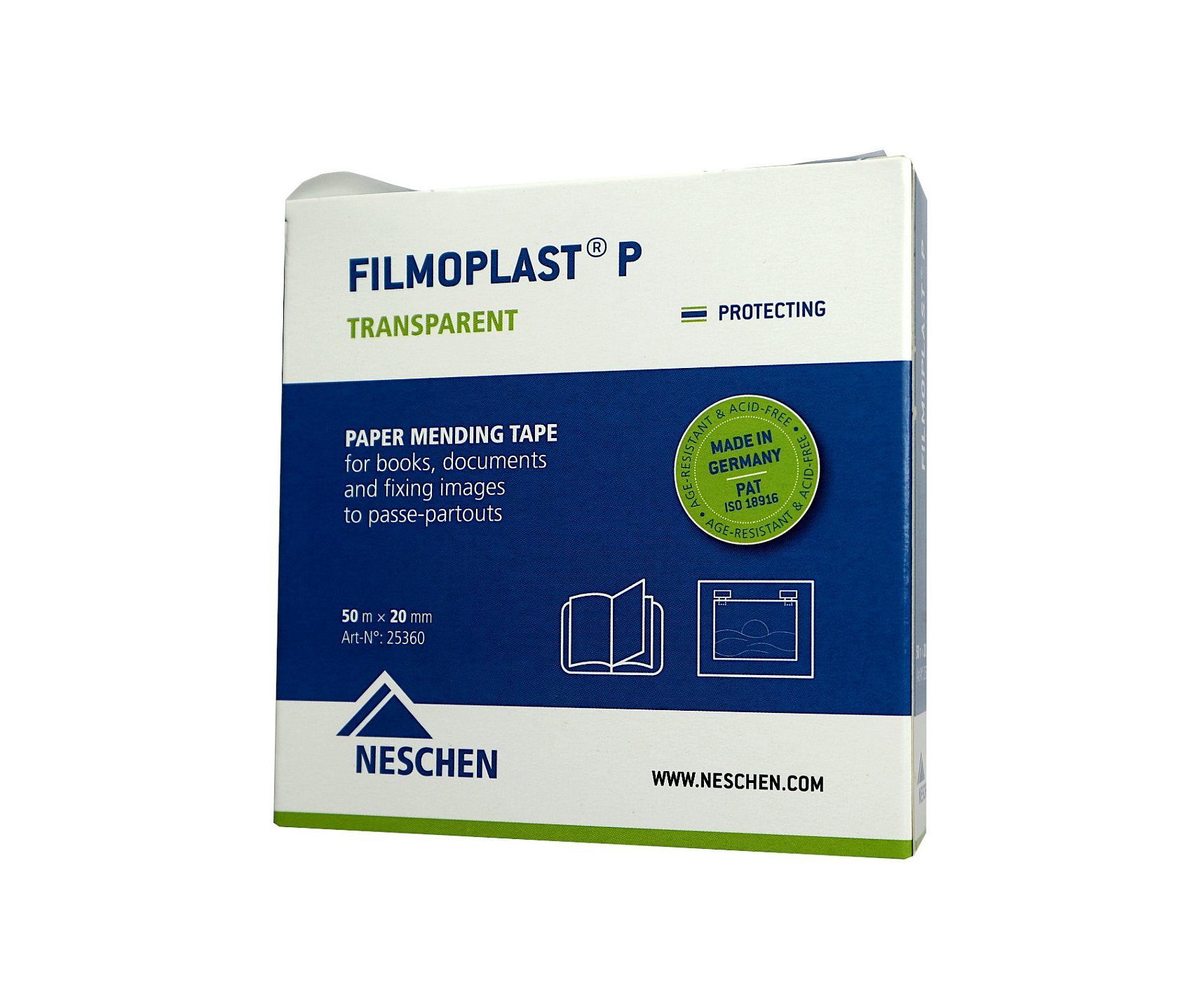 Klebeband Neschen Filmoplast P Transparent - 50 m x 2 cm
