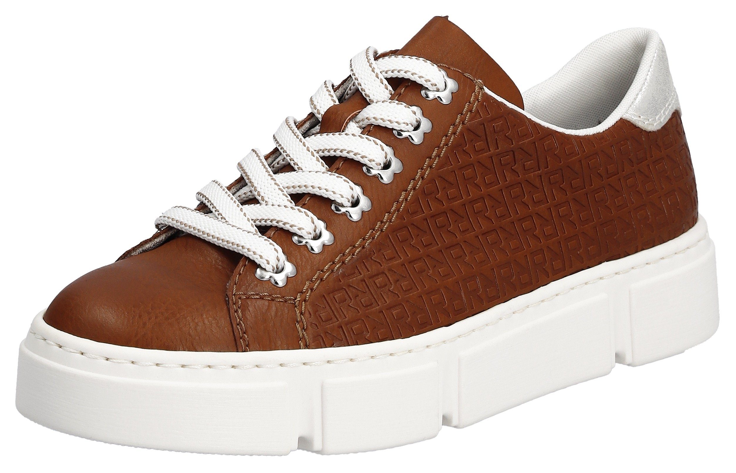 Freizeitschuh, Schnürhalbschuh Plateausneaker