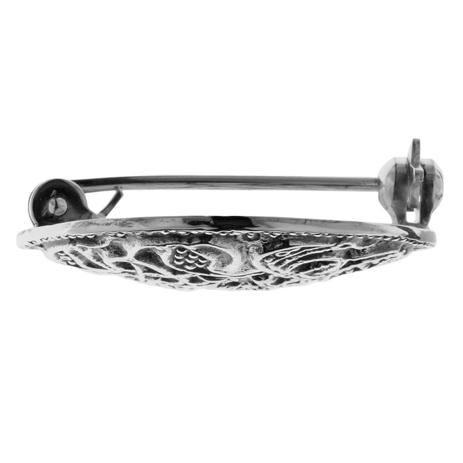 OSTSEE-SCHMUCK Brosche Ostsee-Schmuck Brosche Hiddensee 26 mm rund