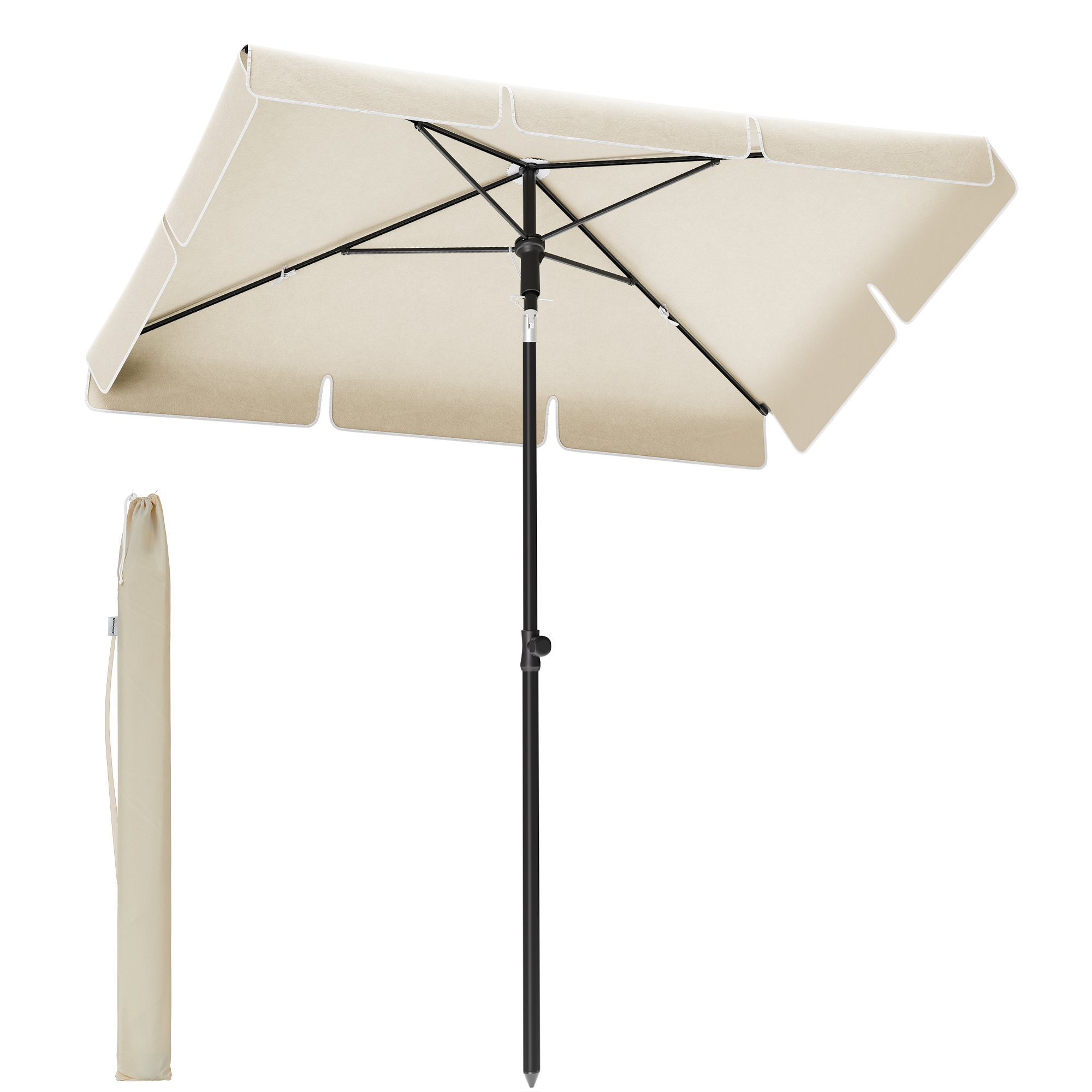 SONGMICS Sonnenschirm, LxB: 180,00x125,00 cm, Balkonschirm, günstig online kaufen