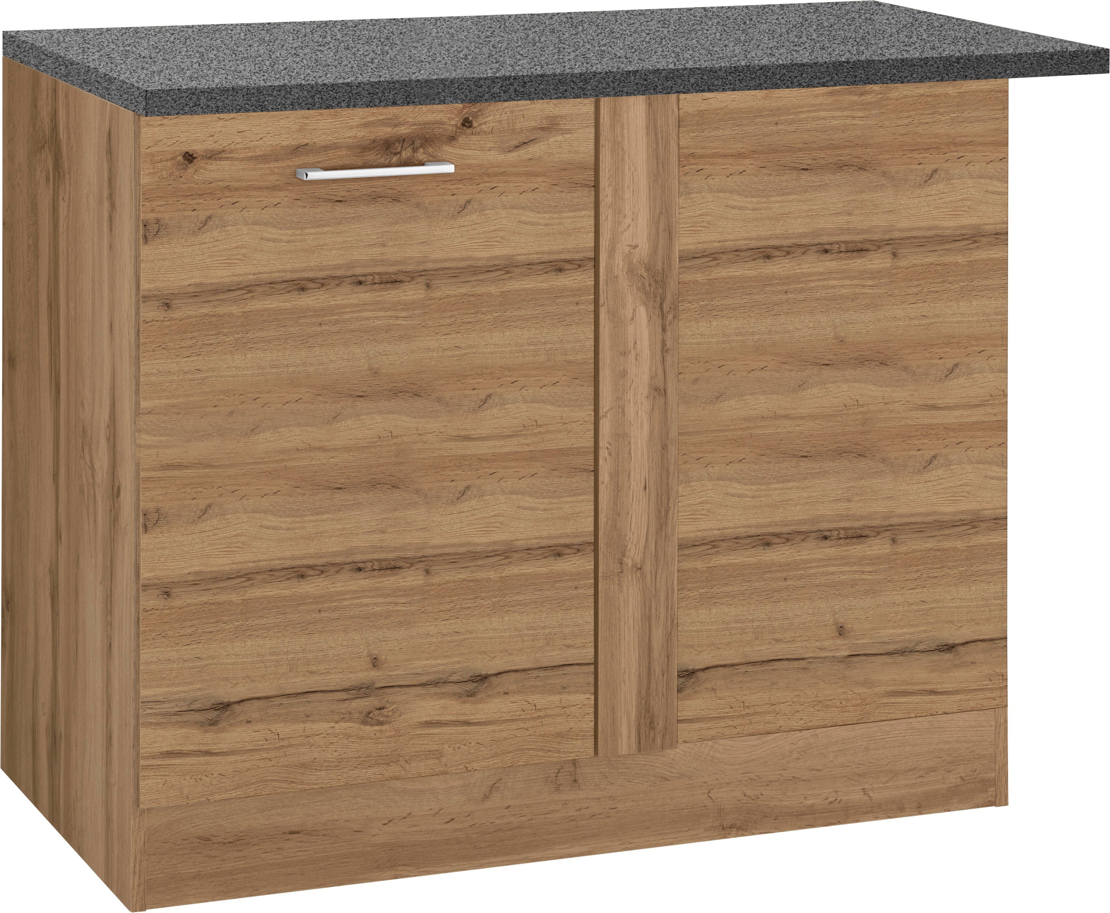 wotaneiche | Korpus: wotaneiche | Arbeitsplatte: anthrazit