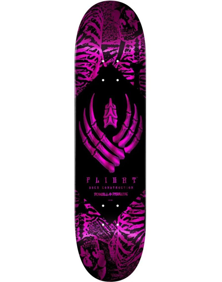 Powell Peralta Skateboard Powell-Peralta Skateboard Deck Flight Pro Shape 242 Skeleton Pink 8"