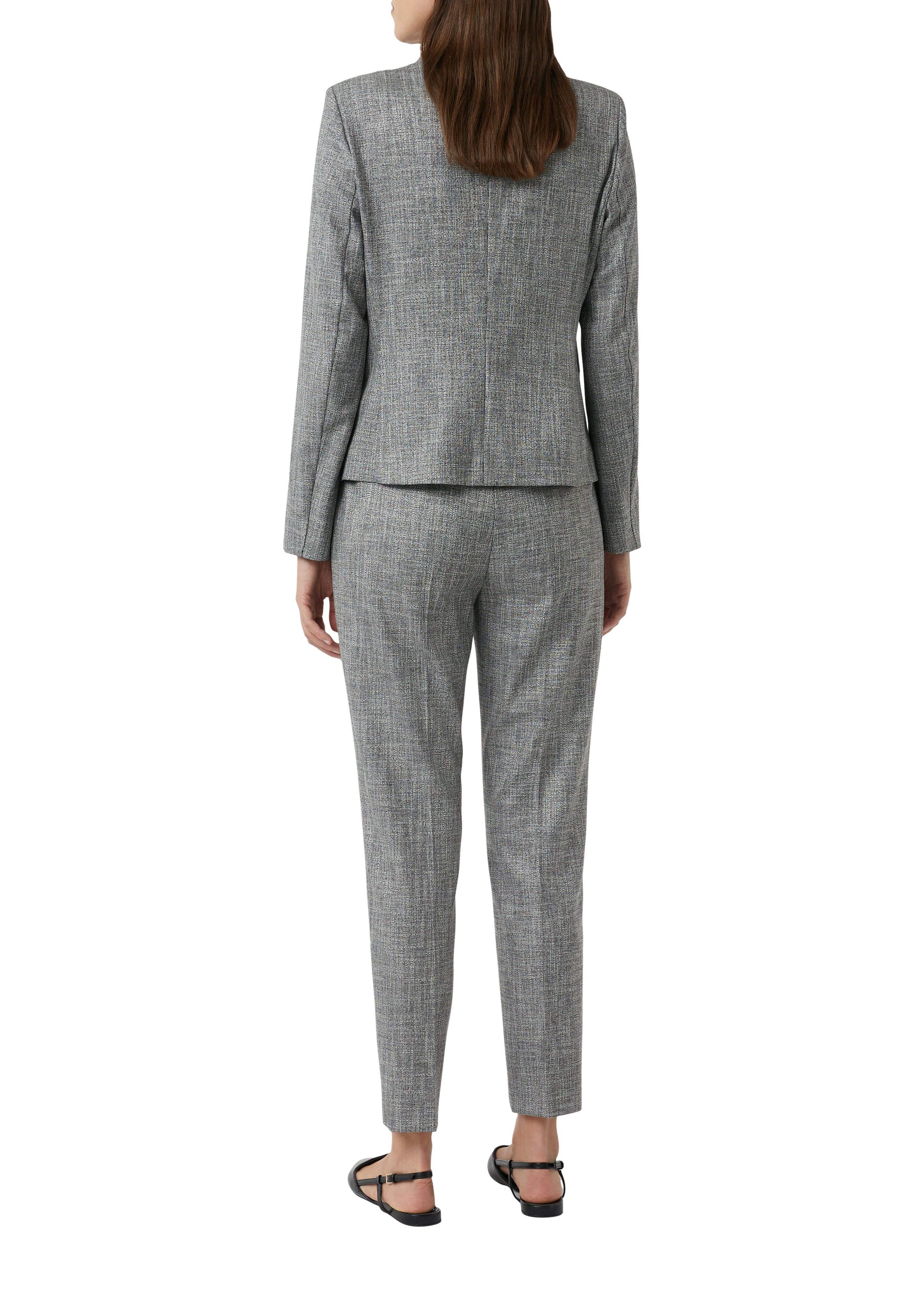 comma Jackenblazer meliert, mit 1-Knopf-Verschluss