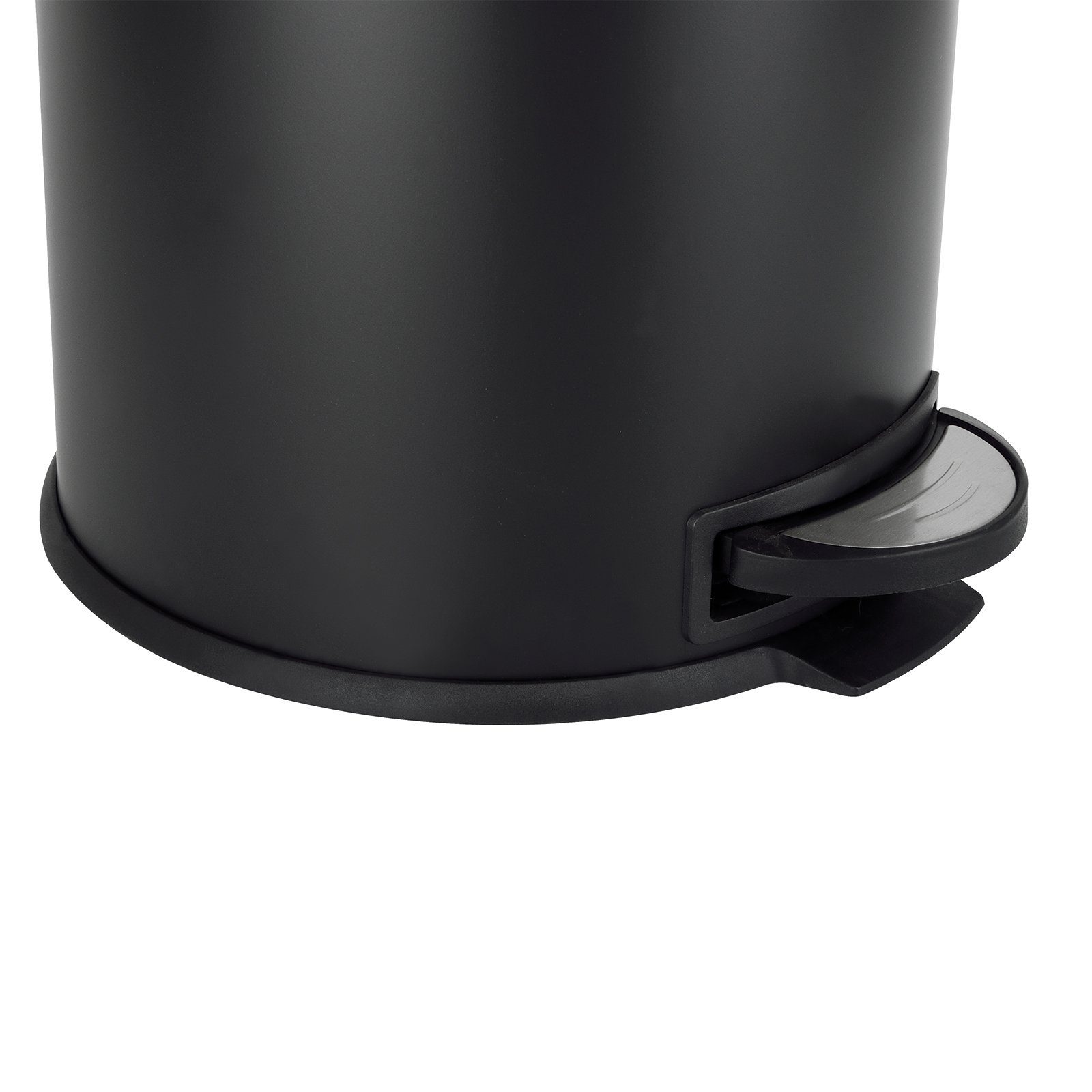 SVITA Mülleimer, Treteimer, Küchen-Eimer, 20L, Pulverbeschichteter Stahl, Schwarz