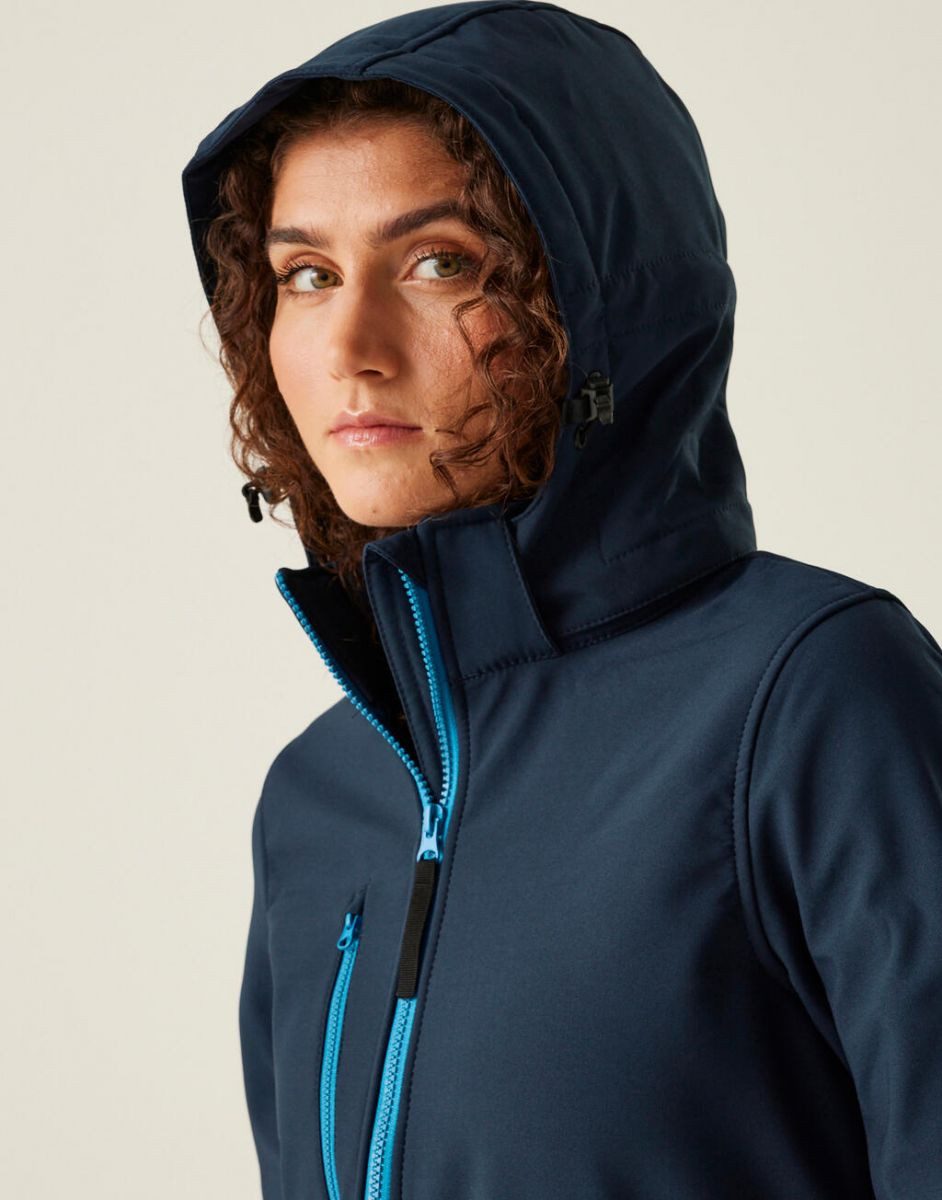 Regatta Professional Softshelljacke Womens Venturer 3-layer Printable Hooded Softshell Jacket