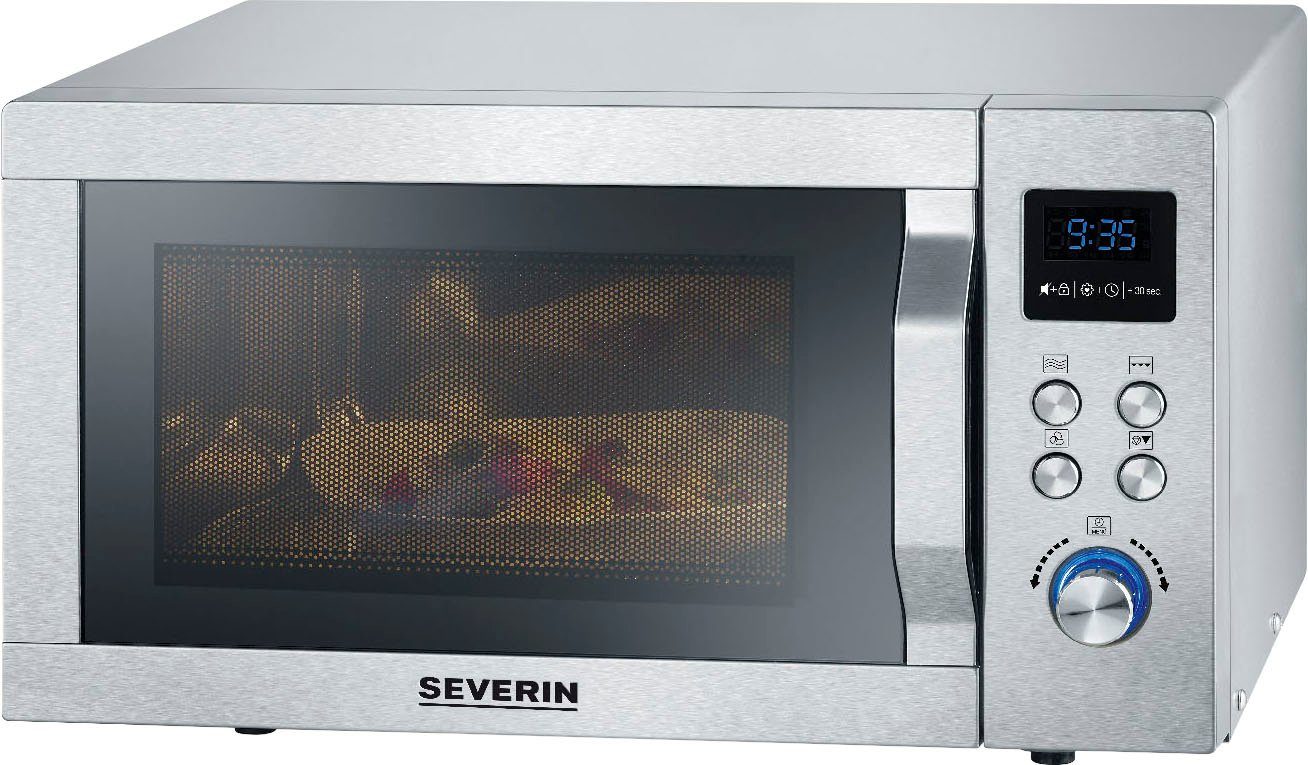 Severin Mikrowelle MW 7774, Grill, Heißluft, Mikrowelle, 25 l, mit Grill- und Heißluftfunktion 3-in-1