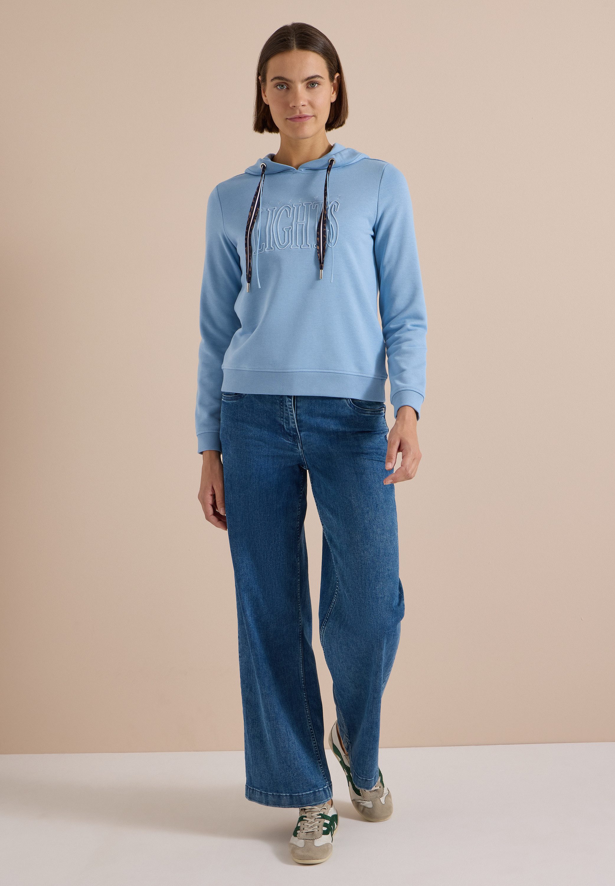CECIL Sweatshirt mit Rippstrick