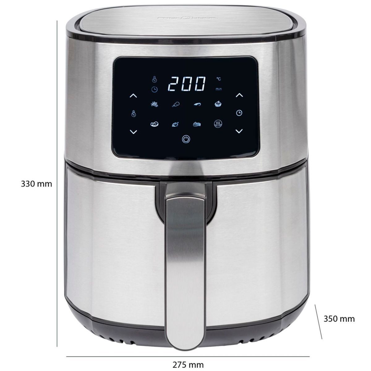 ProfiCook Heißluftfritteuse PC-FR 1239 H inox