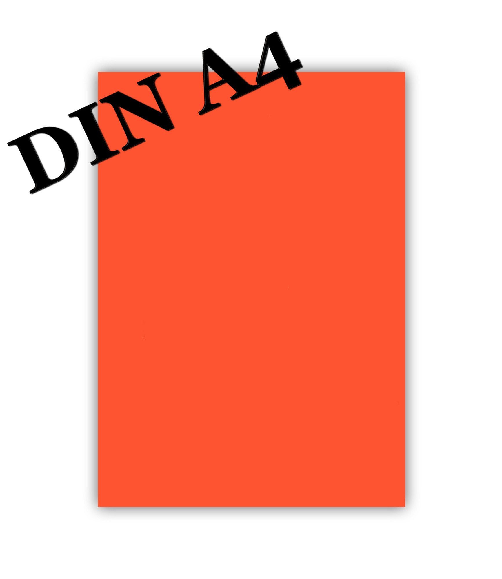 LYSCO Briefpapier Set Briefbogen Farbe Orange-rot + passende Umschläge DIN lang/DIN C6, Kopierpapier Basteln Flyer Einladungskarte Grußkarte Speisekarte Brief