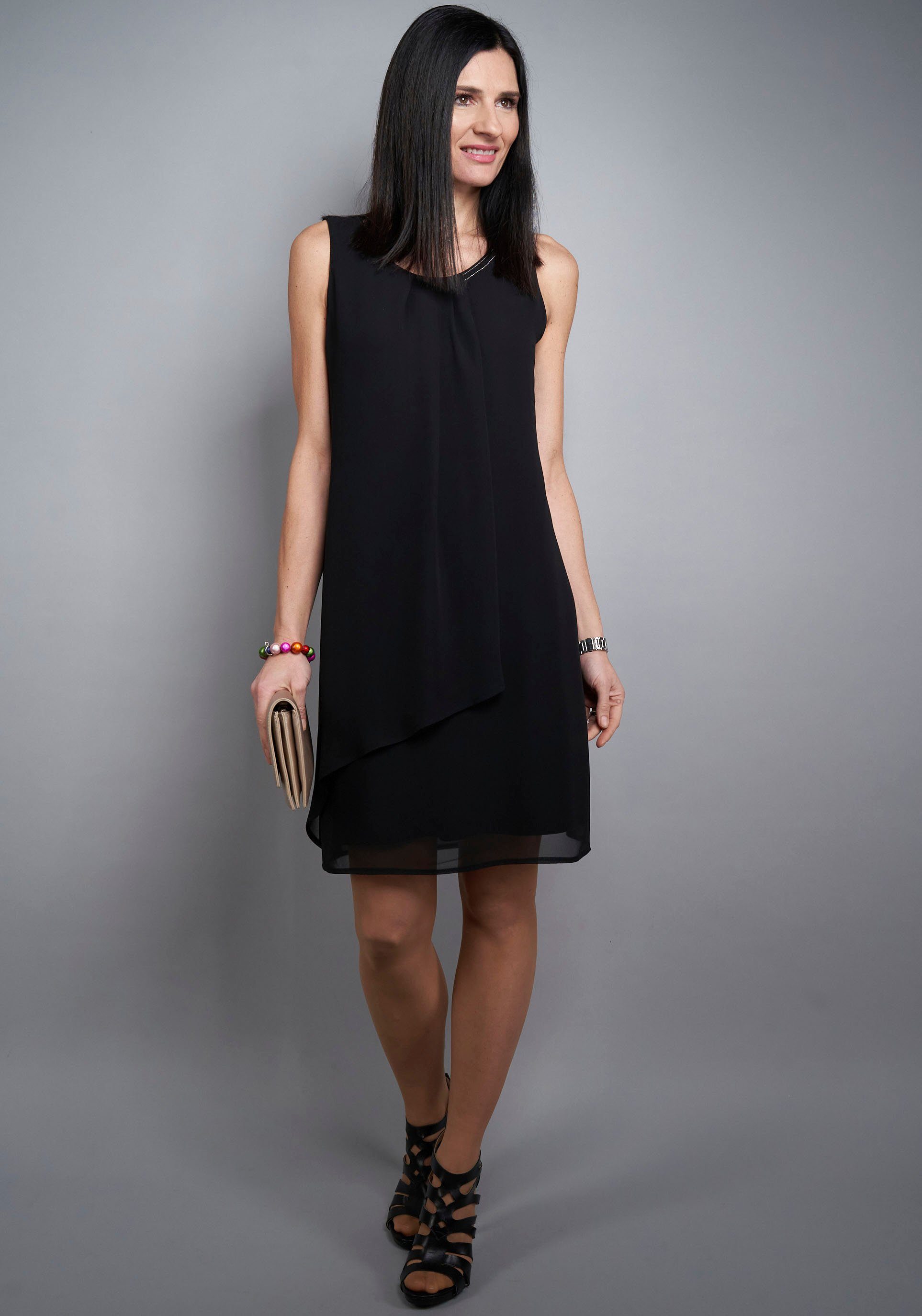 Seidel Moden Sommerkleid in doppellagiger Optik, MADE IN GERMANY