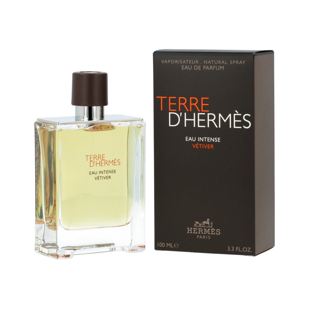 HERMÈS Eau de Parfum Terre dHerms Eau Intense Vtiver, Glasflakon, Parfüm EDP, Herrenduft