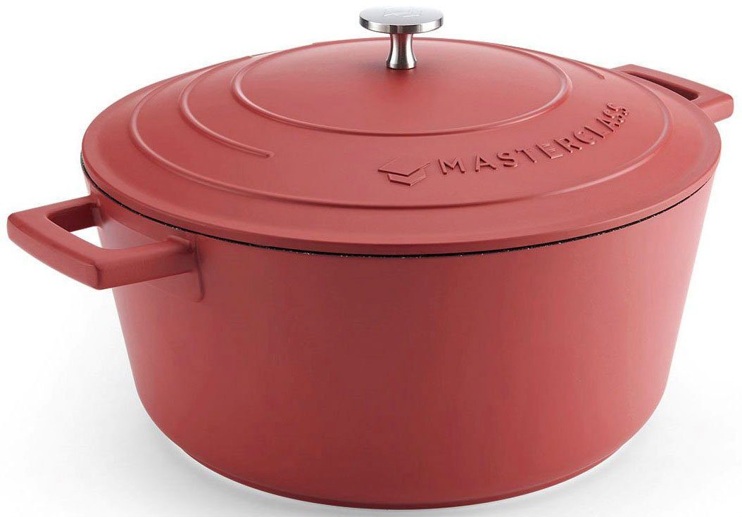 MasterClass Kasserolle MasterClass, Aluminiumguss, 5 Liter, rund, ultraleicht, kratzfeste Antihaftbeschichtung, Induktion