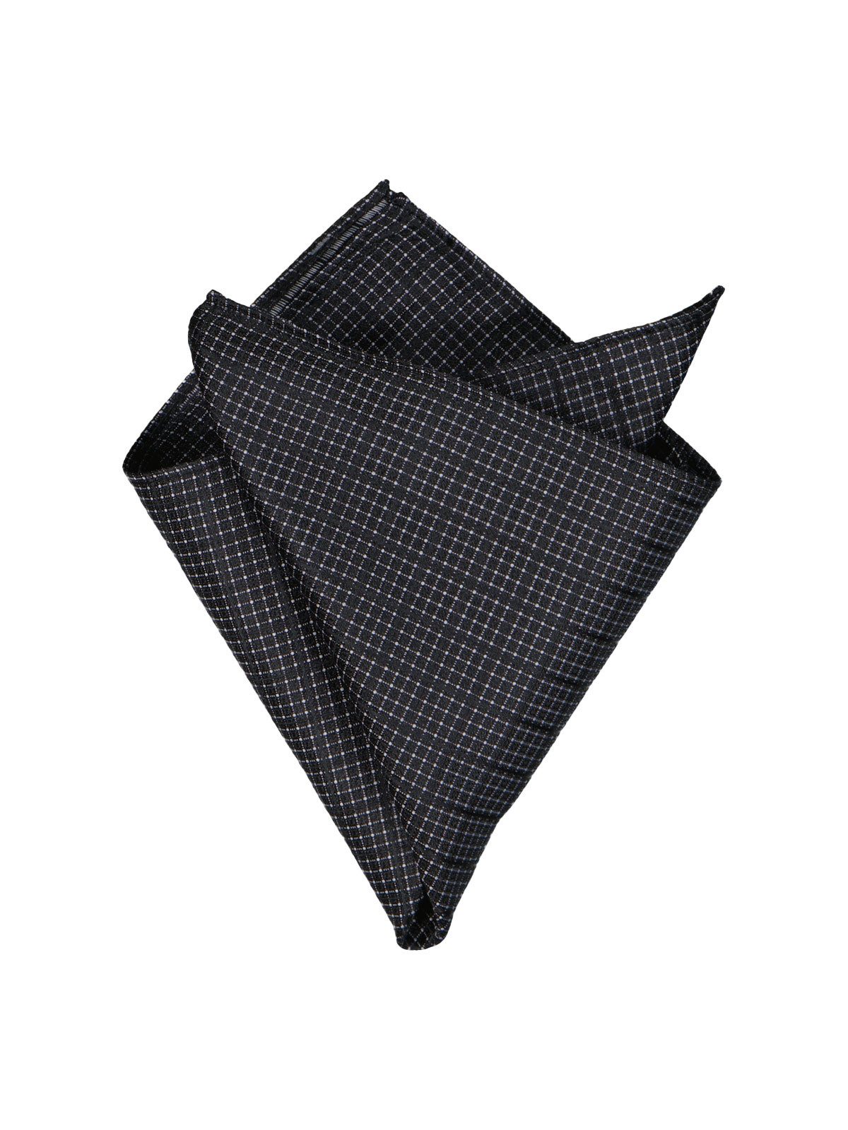 emilio adani Einstecktuch Herren Einstecktuch strukturiert, Schwarz