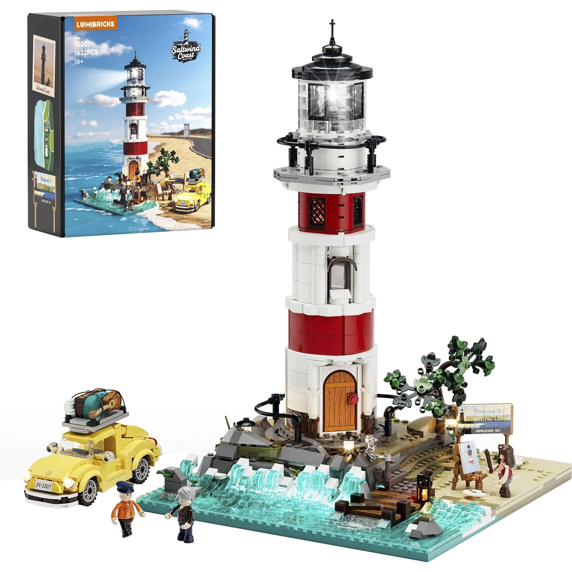 Lumibricks Lumibricks Sonnenaufgang-Leuchtturm, Spielbausteine