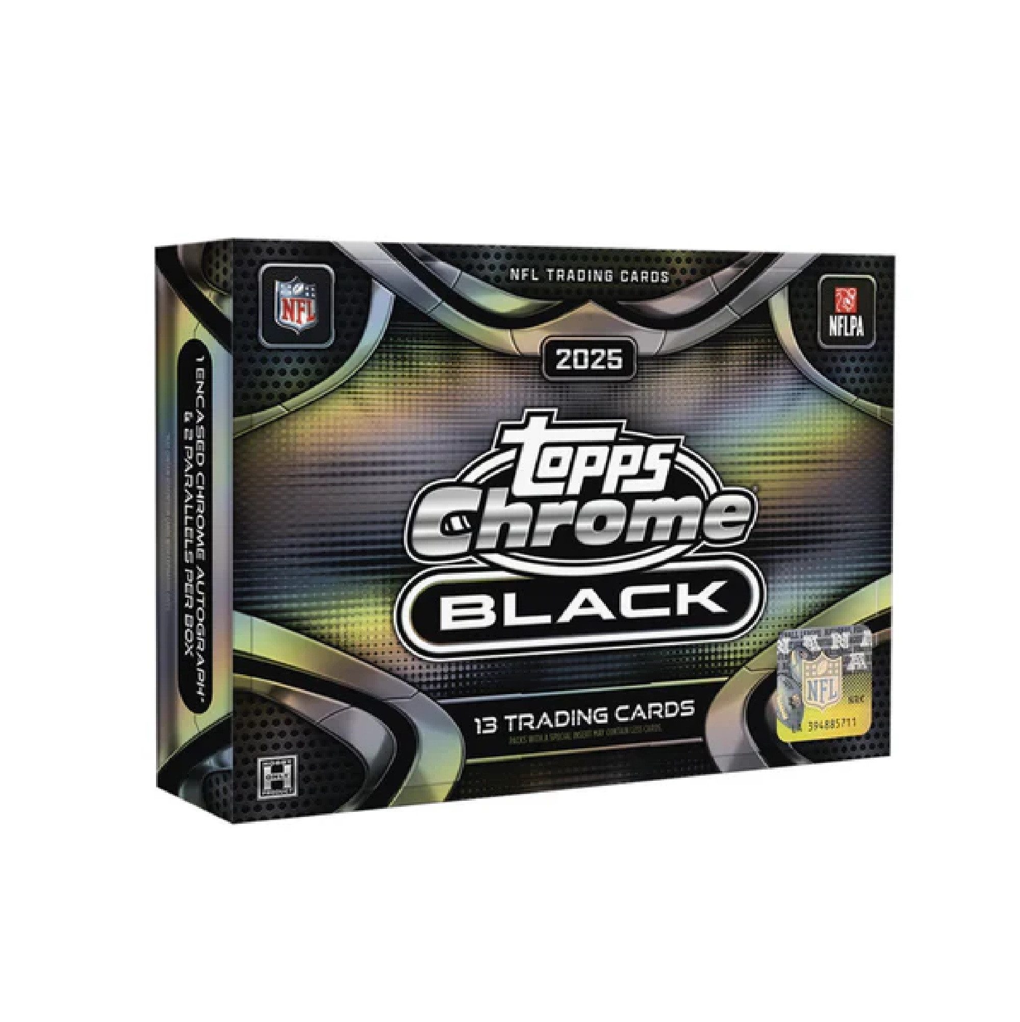Topps Sammelkarte 2025 Topps Chrome Black Football - Hobby Box