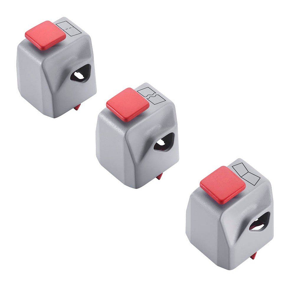 DAHLE Rollenschneidemaschine 3 Messerköpfe Creativ-Set für Rollenschneider 508 (3. Generation), Geeignet für Büttenschnitt, Falzen, Perforieren