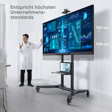 ONKRON TV Ständer für 55 - 90 Zoll Fernseher bis zu 75 kg max VESA 800x600 TV-Ständer, (bis 90,00 Zoll, rollbar, höhenverstellbar)