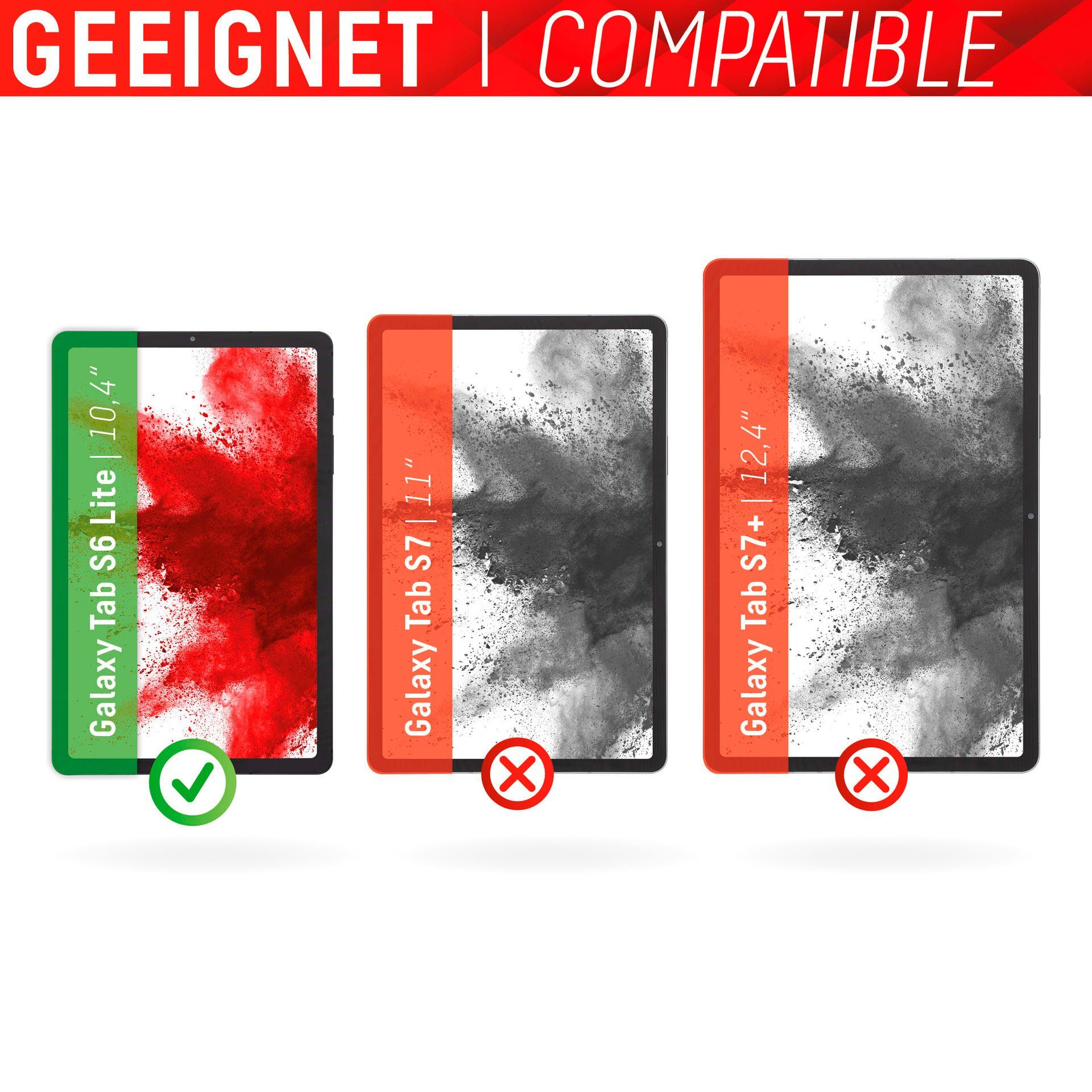 Displex Displayschutzfolie Tablet Glass Samsung Galaxy Tab S6 Lite für Samsung Galaxy Tab S6 Lite