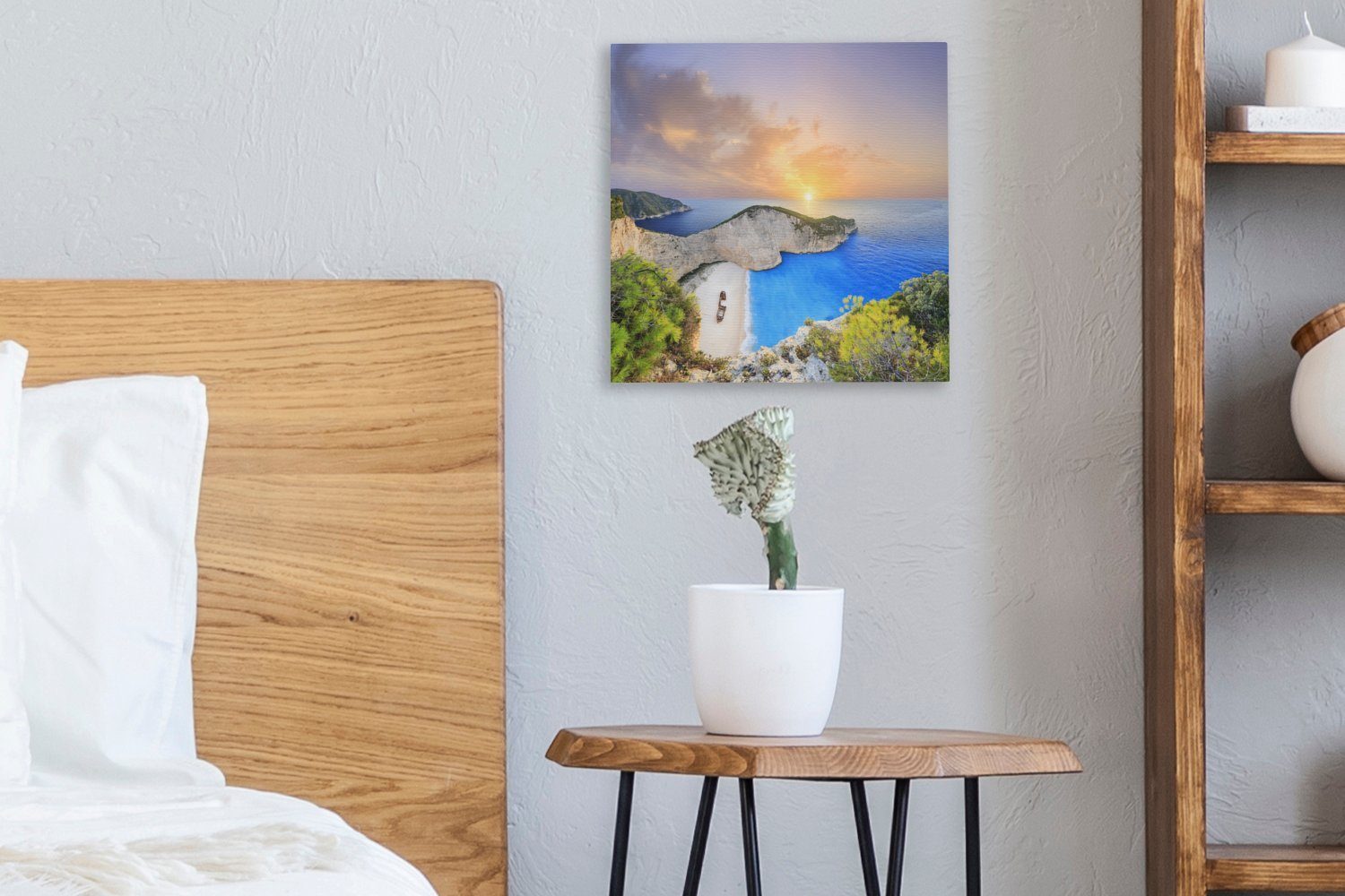Leinwandbild von Schlafzimmer Wohnzimmer Zakynthos, auf Der Strand OneMillionCanvasses® (1 St), Leinwand Bilder für Navagio