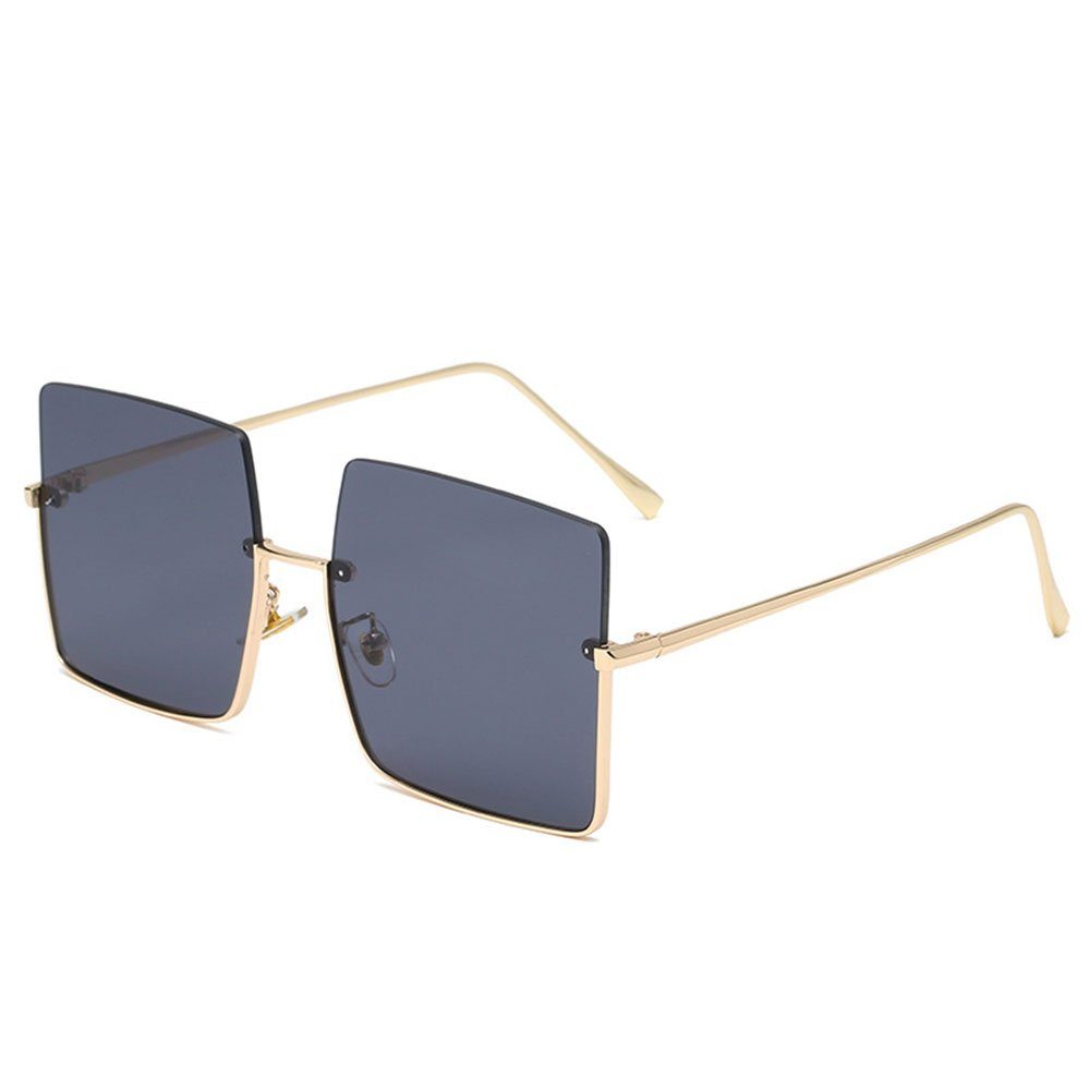 Housruse Sonnenbrille »Halbrand-Sonnenbrille für Damen mit getönten  rechteckigen Gläsern Retro-Metallrahmen« online kaufen | OTTO