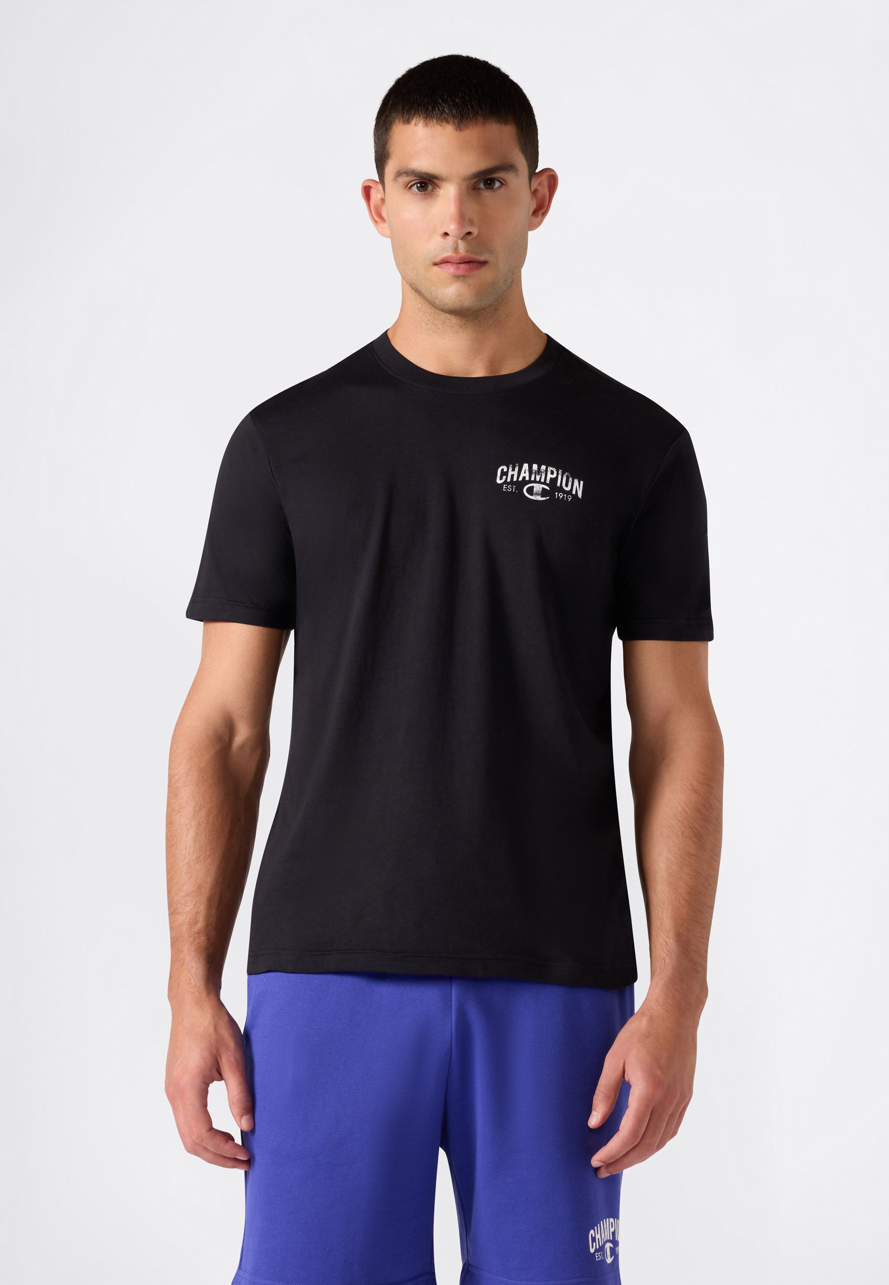 Champion T-Shirt SPORTWEAR T-SHIRT Standard Fit mit sportlichem Look, Kurzarm-Design, aus Baumwolle, Standard Fit