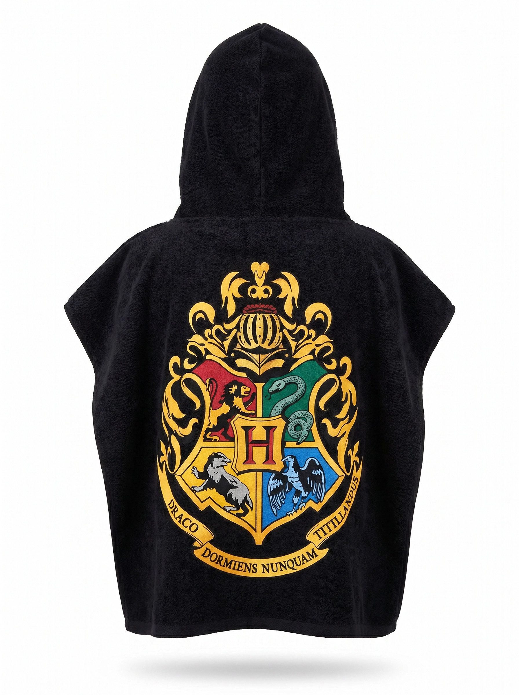 Harry Potter Badeponcho Harry Potter Hogwarts Kinder Poncho, Mikrofaser, Kapuze