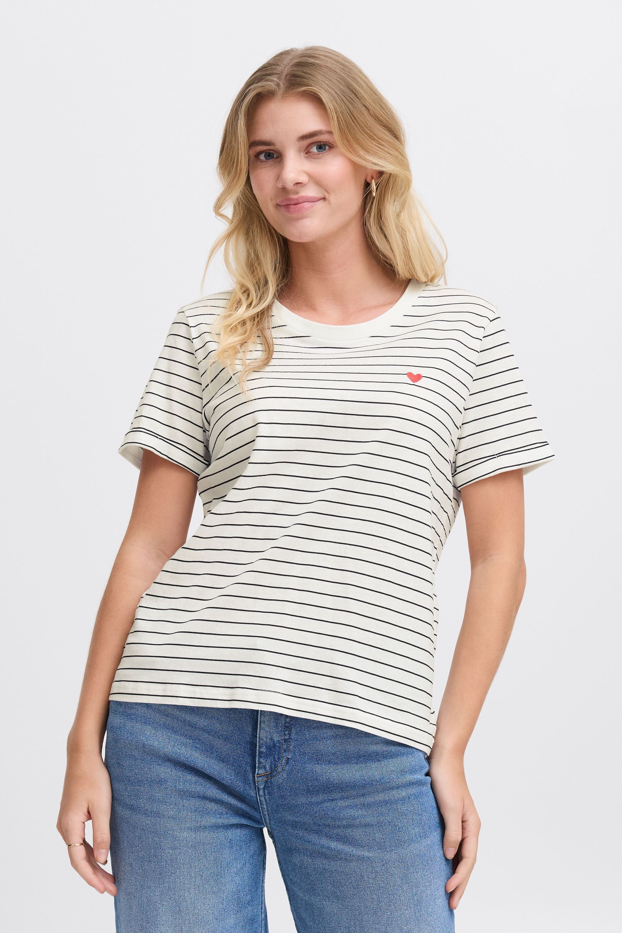 fransa Rundhalsshirt FRAMORA Klassisches T-shirt günstig online kaufen