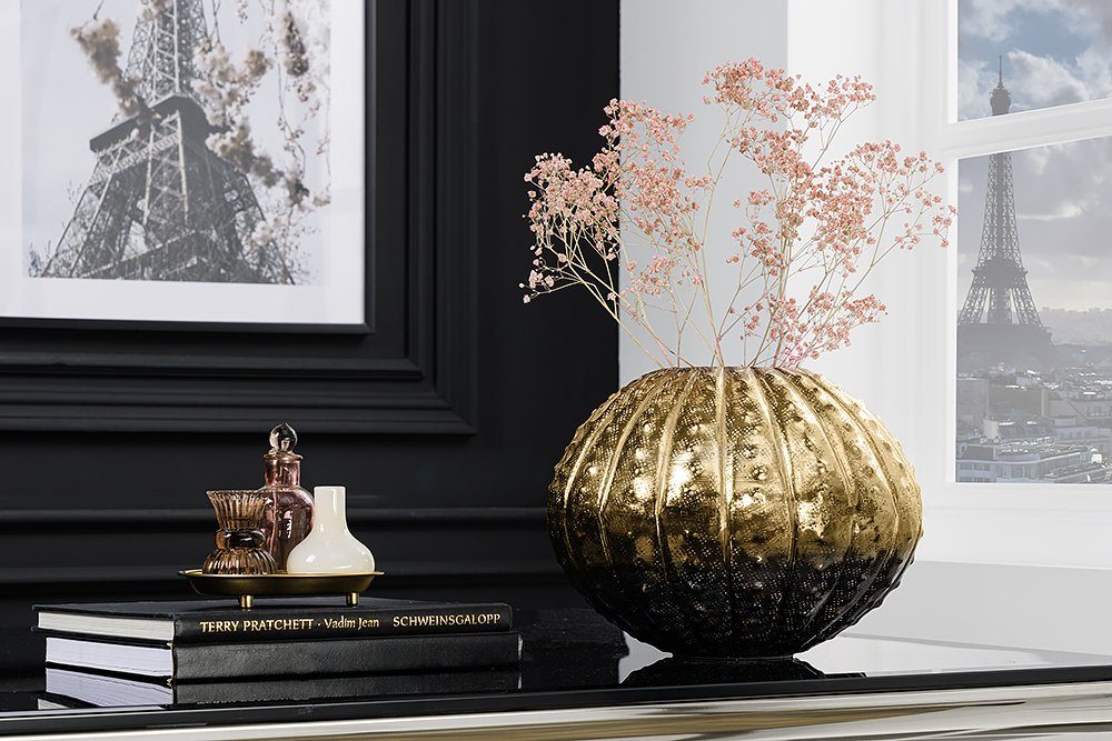 riess-ambiente Dekovase ABSTRACT 30cm gold (Einzelartikel, 1 St), Wohnzimme günstig online kaufen